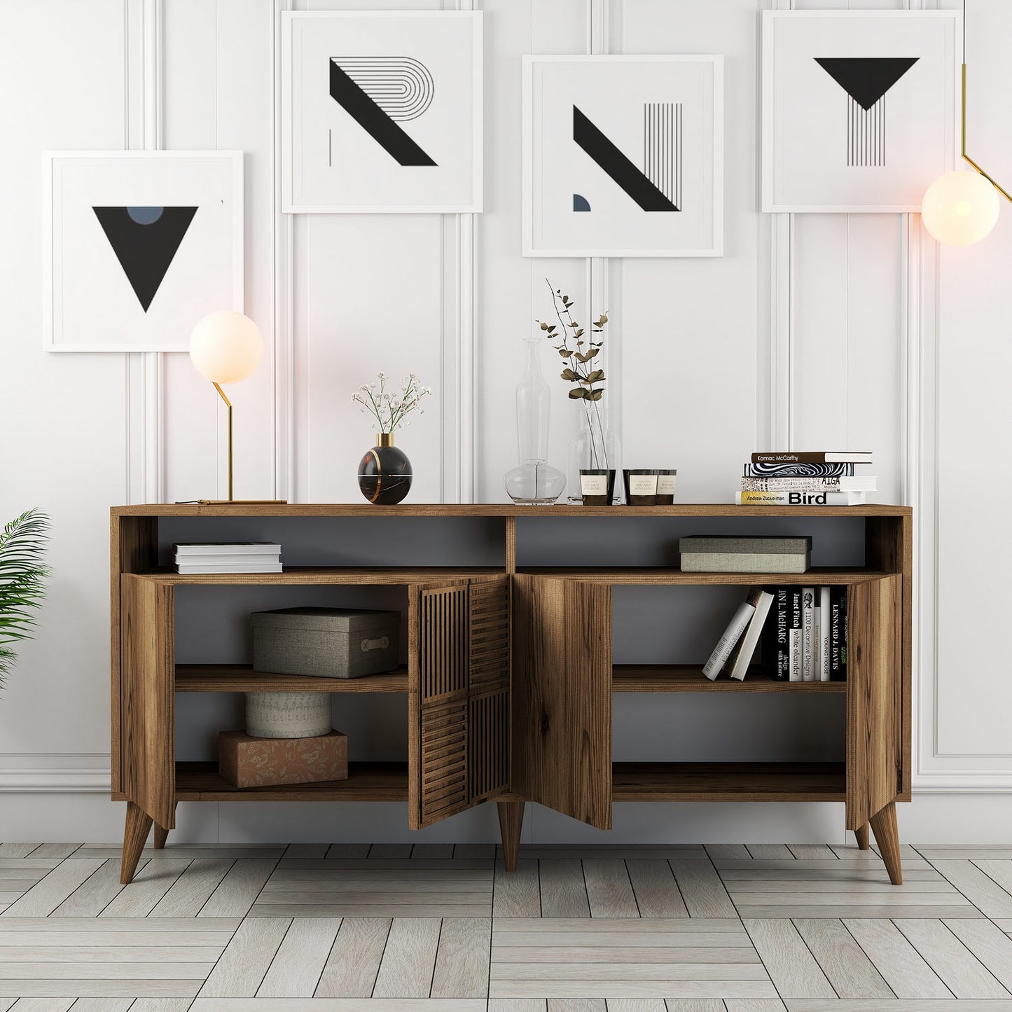 Konzola, Milan 160 - Walnut