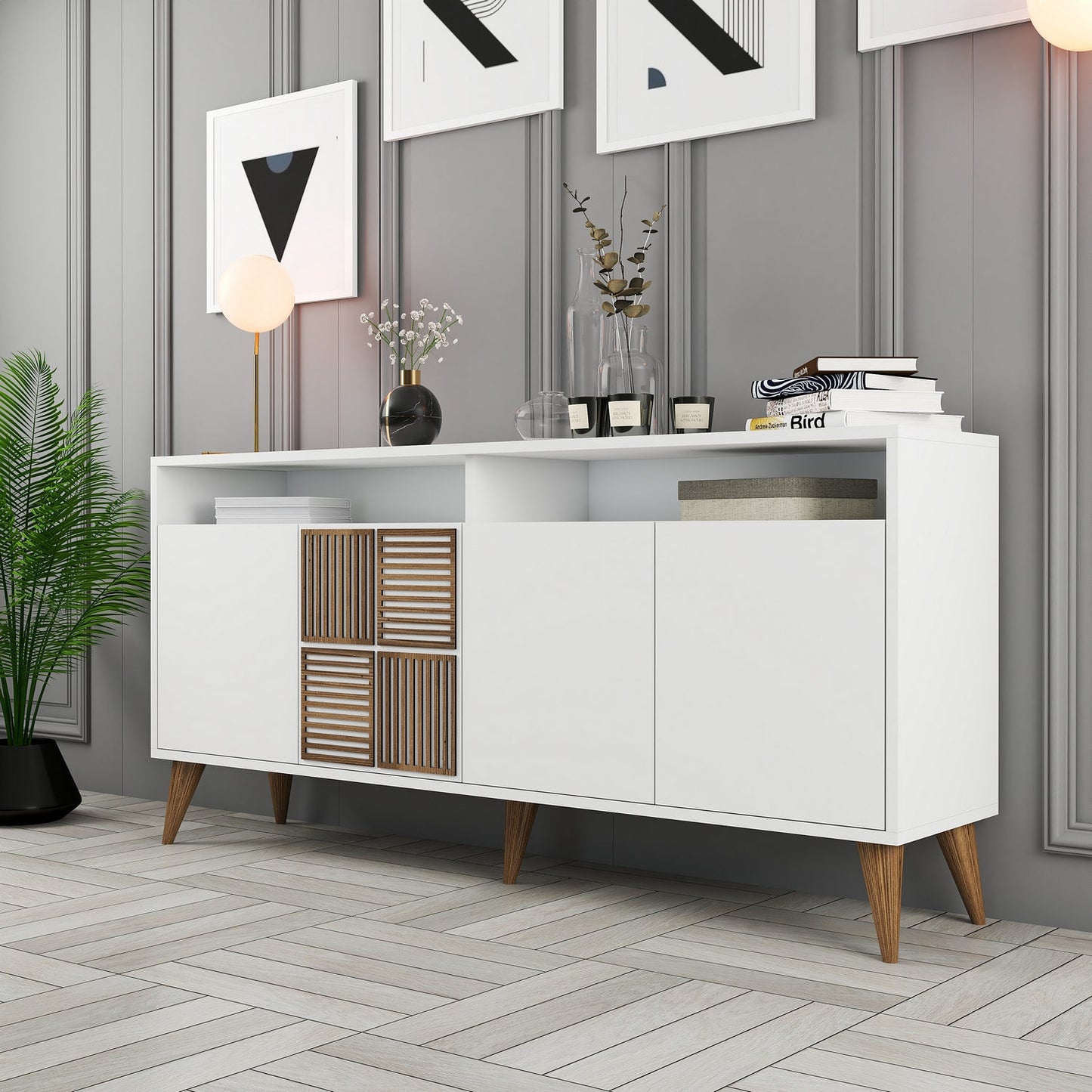 Konzola, Milan 160 - White