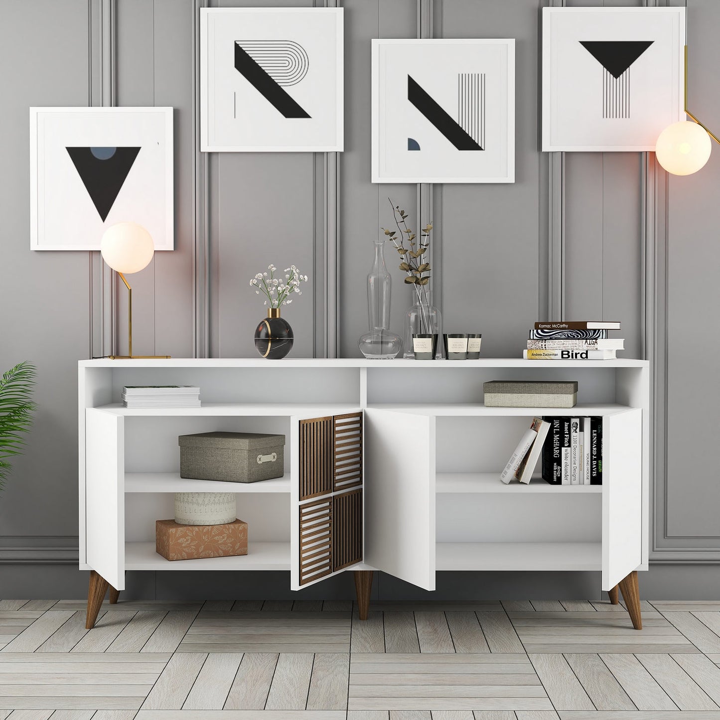 Konzola, Milan 160 - White