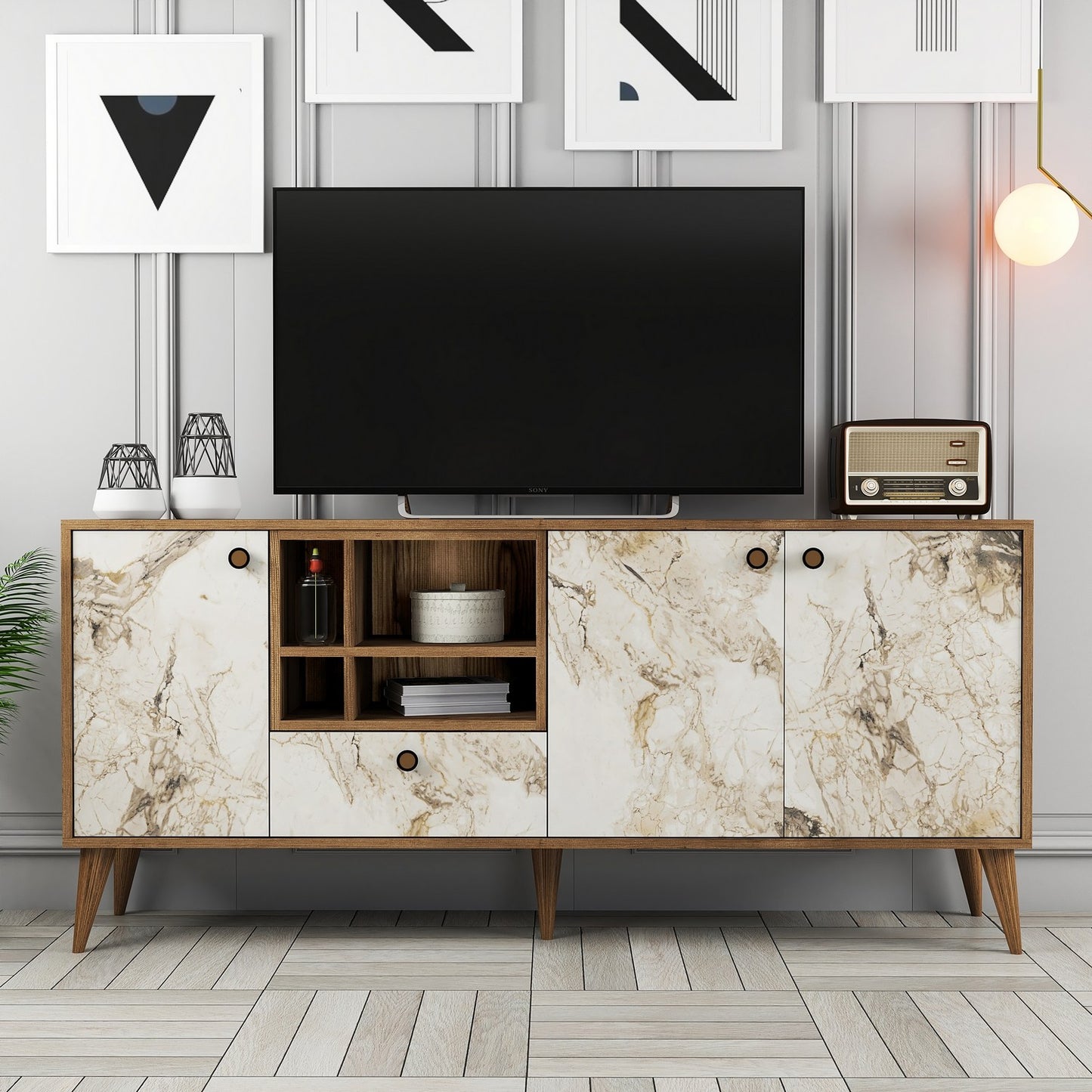 Konzola, Napoli - White Marble