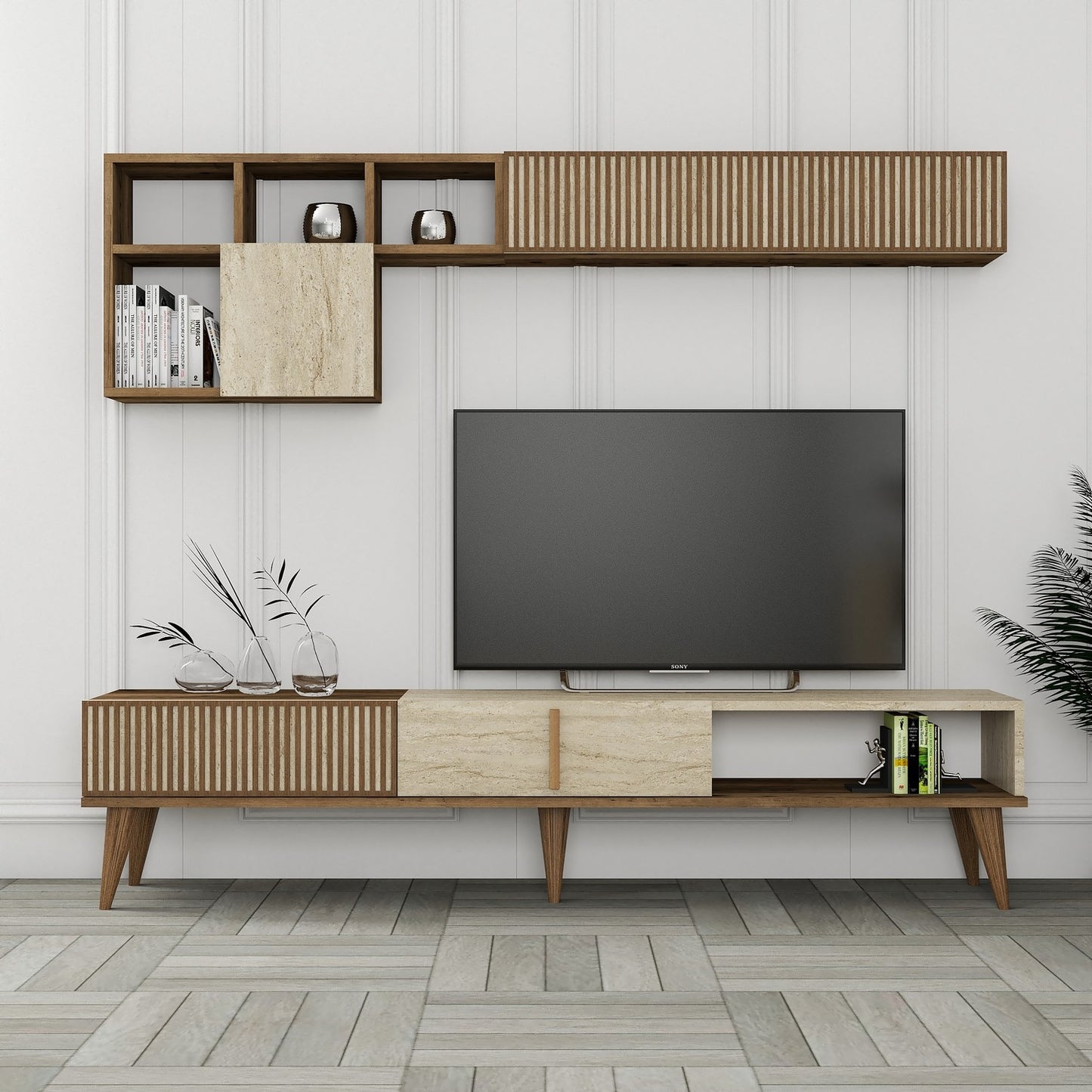 TV jedinica MILAN, boja oraha, boja Travertine