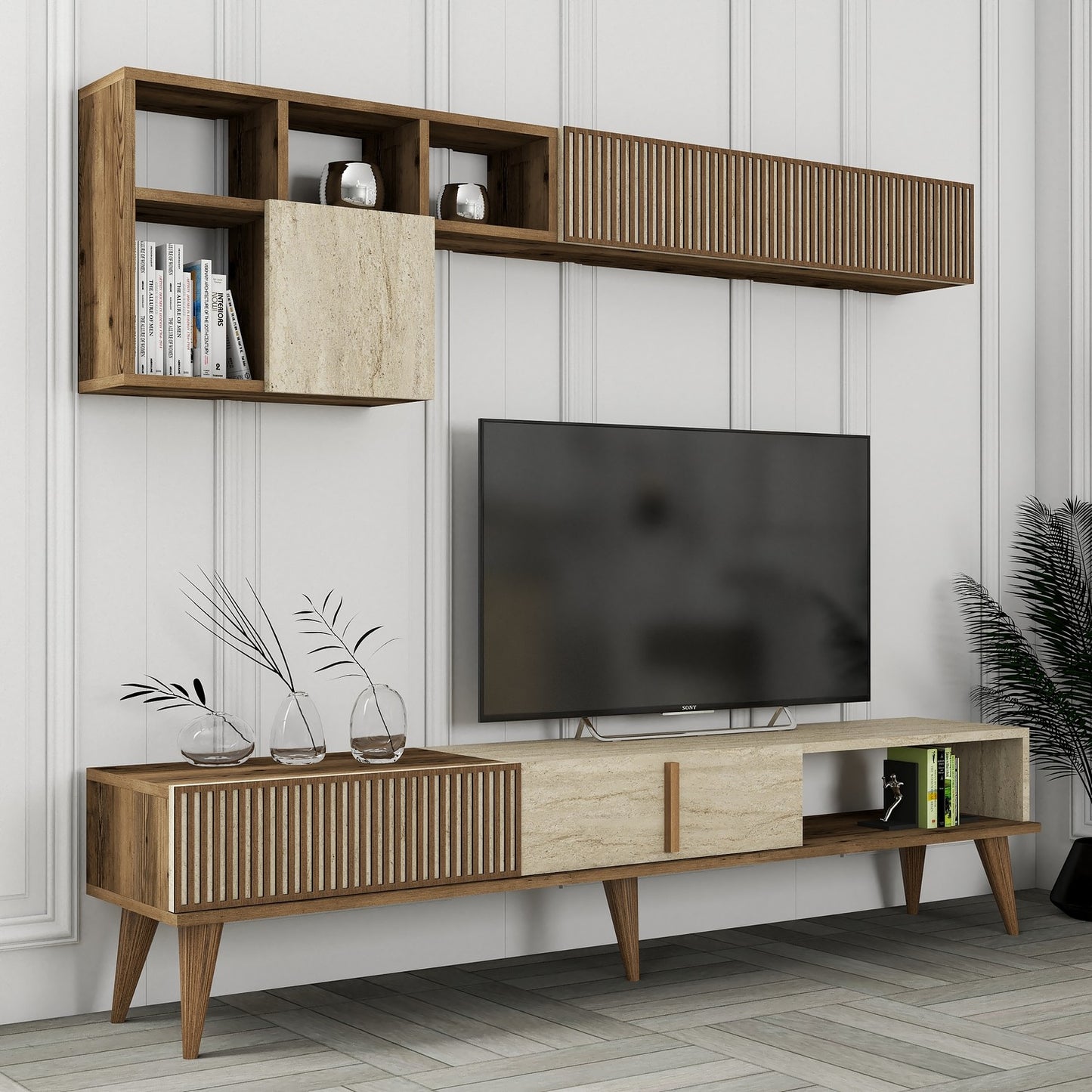 TV jedinica MILAN, boja oraha, boja Travertine