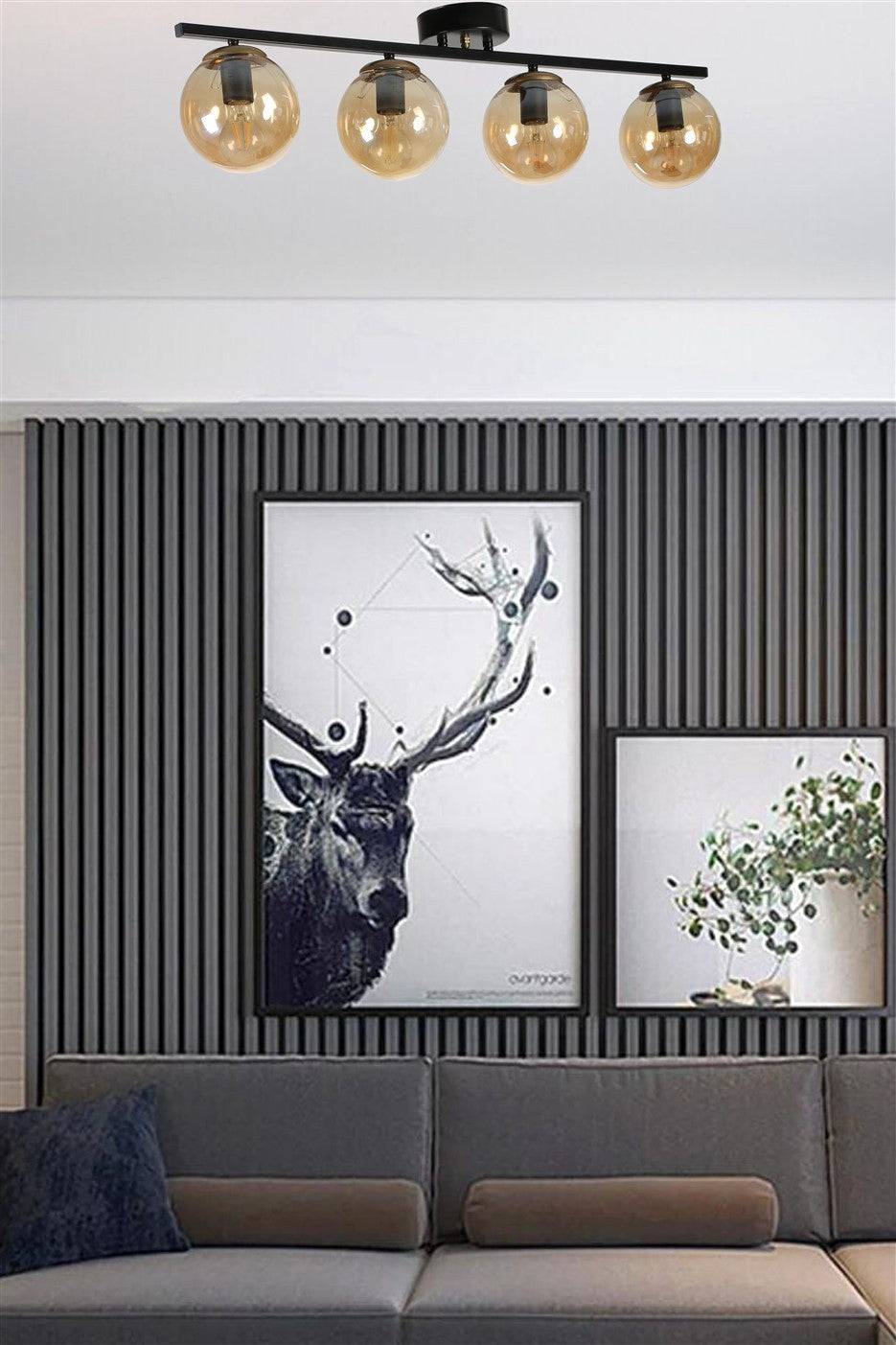Luster KING, crna boja, Amber