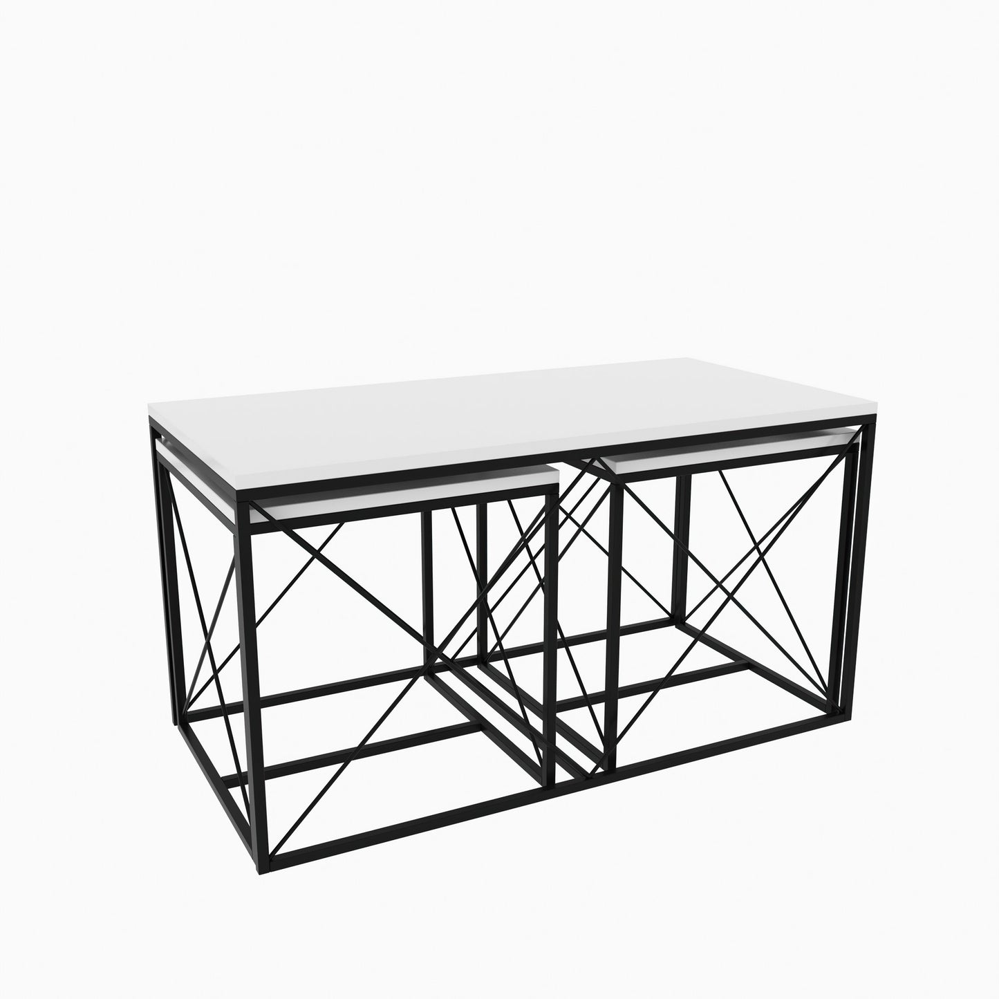Set stola za kavu, Defne - White