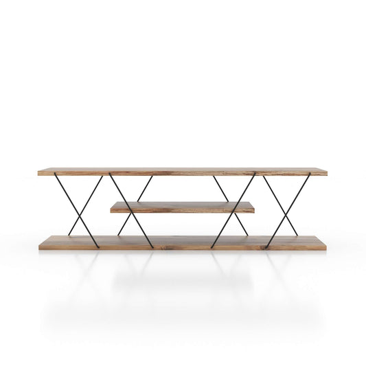 Tv komoda CANAZ lješnjak, Canaz - Black, Walnut