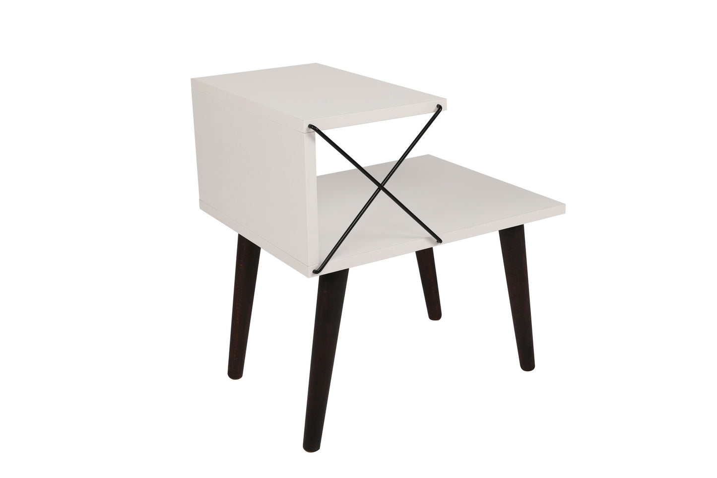 Noćni ormarić, Bijela boja, Cross - White