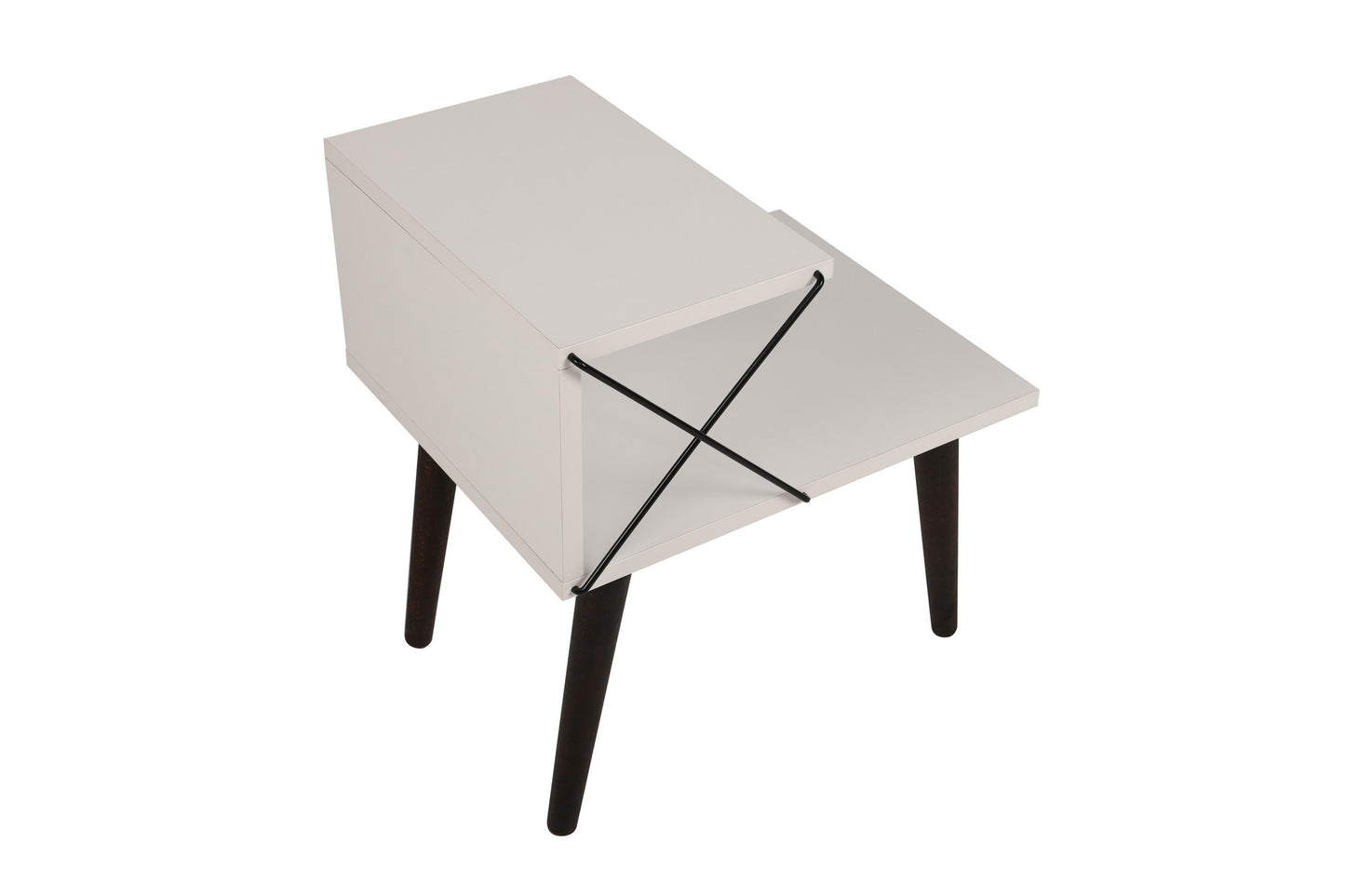 Noćni ormarić, Bijela boja, Cross - White