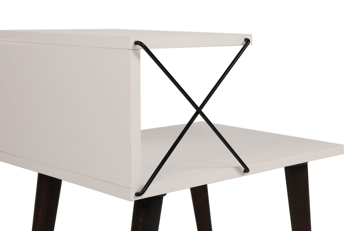 Noćni ormarić, Bijela boja, Cross - White