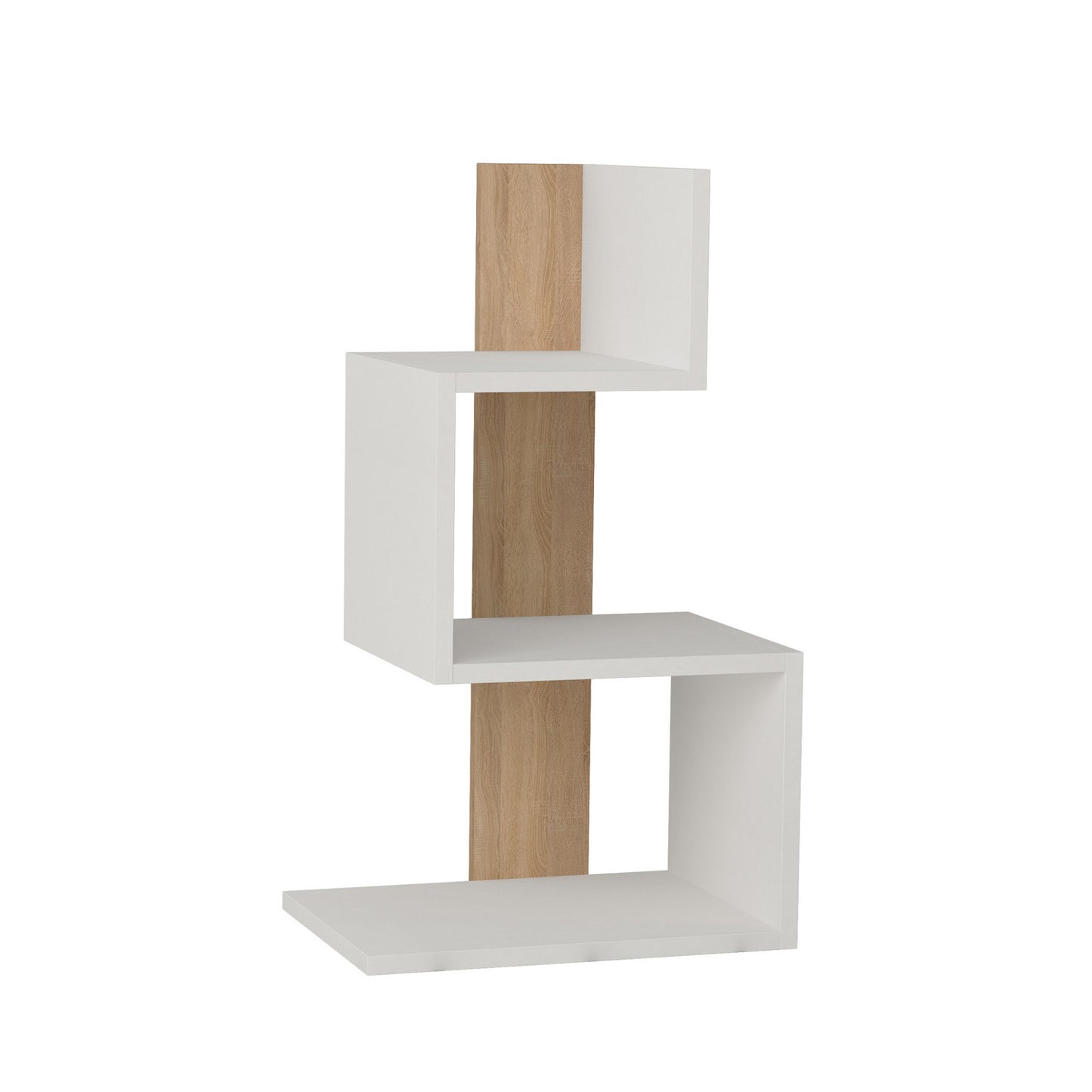 Pomoćni stol, Bijela boja hrast, Rosie - White, Oak