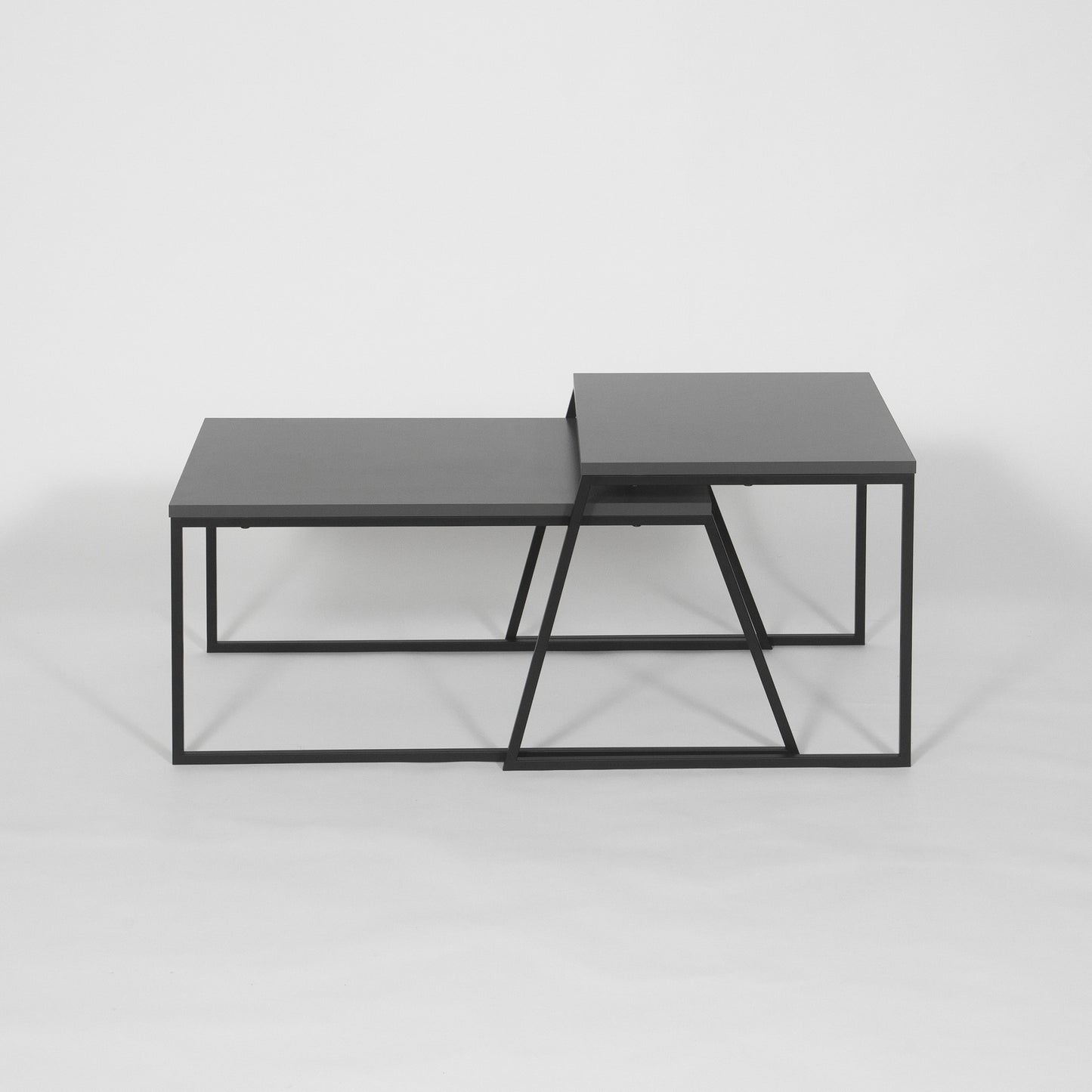 Set stolića za kavu, Antracit Crno, Pal Orta Sehpa - Anthracite