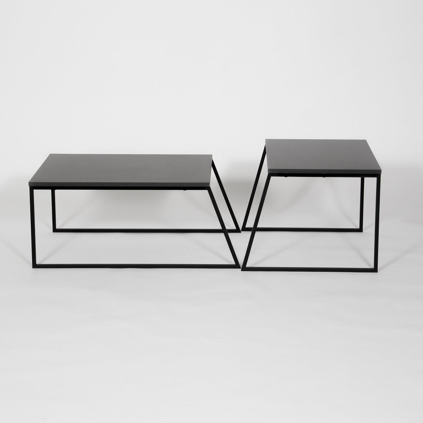 Set stolića za kavu, Antracit Crno, Pal Orta Sehpa - Anthracite