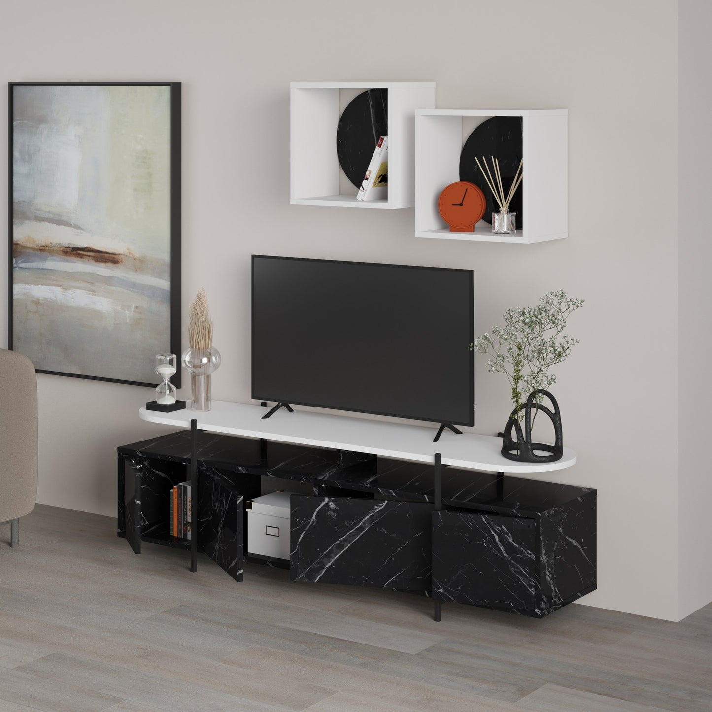 TV jedinica, Crno Bijela boja, Hanley - Bendir, White