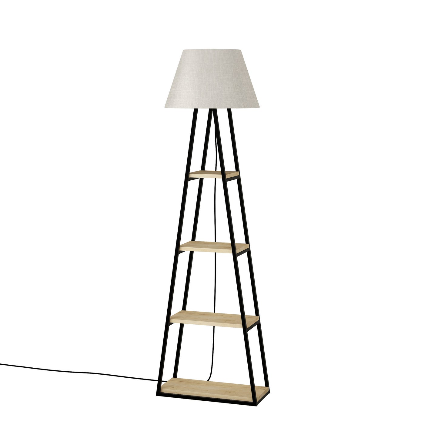 Podna svjetiljka, hrast Posteljina, Pal - Oak, Linen