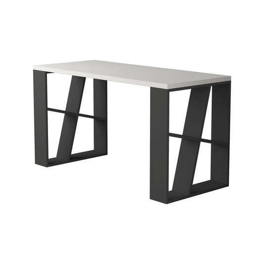 Radni stol, Bijela boja Antracit, Honey - White, Anthracite