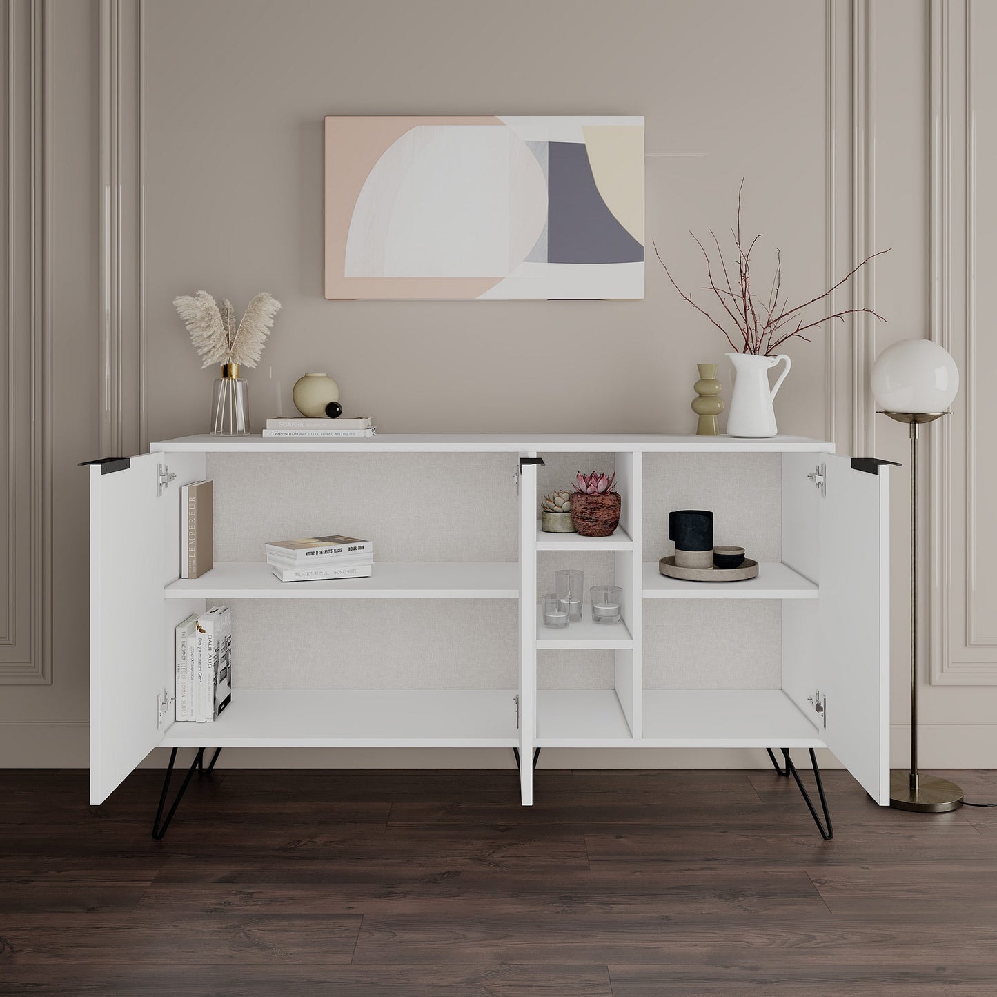 Komoda, Bijela boja, Clara - White