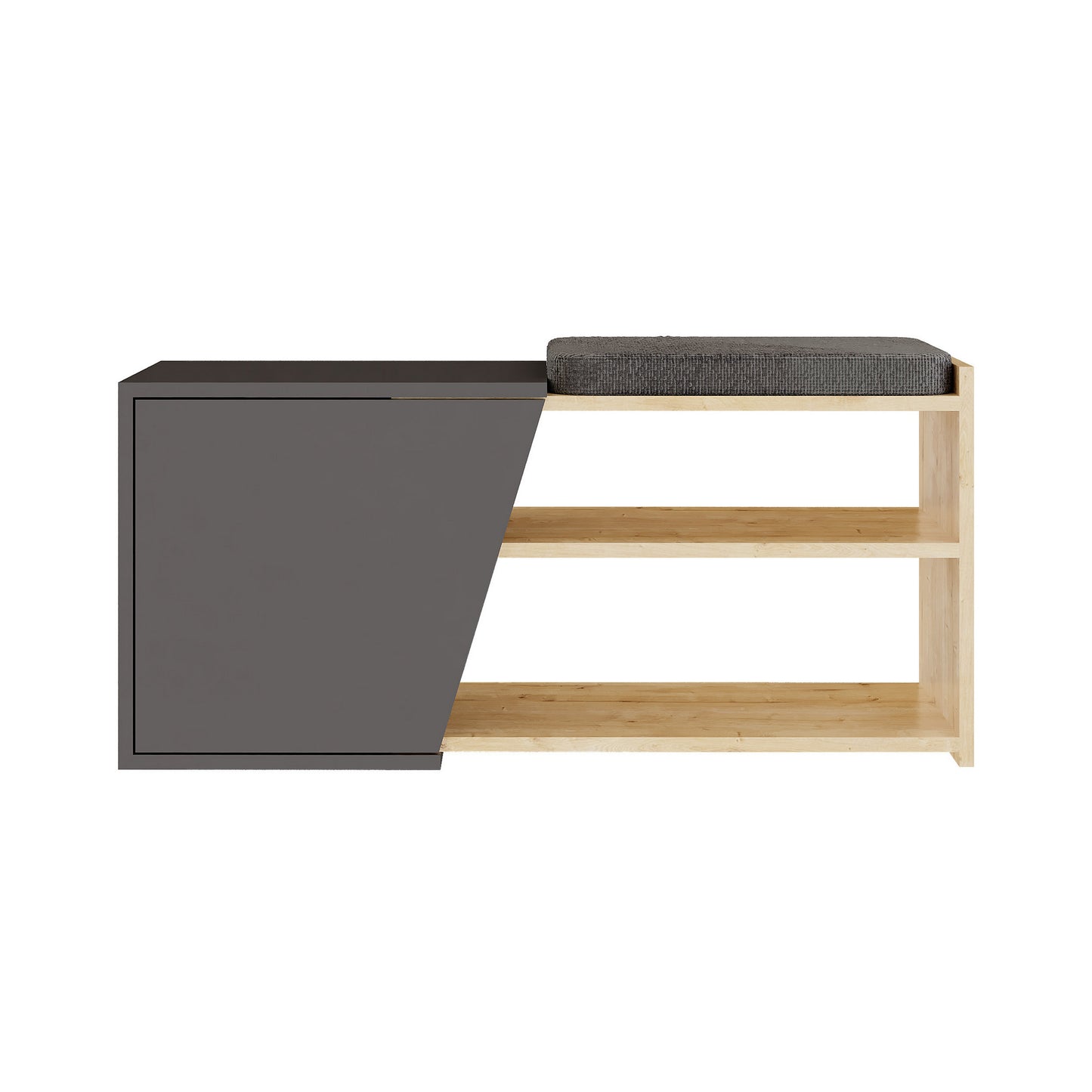 Ormarić za cipele, hrast Antracit, Fiona - Oak, Anthracite