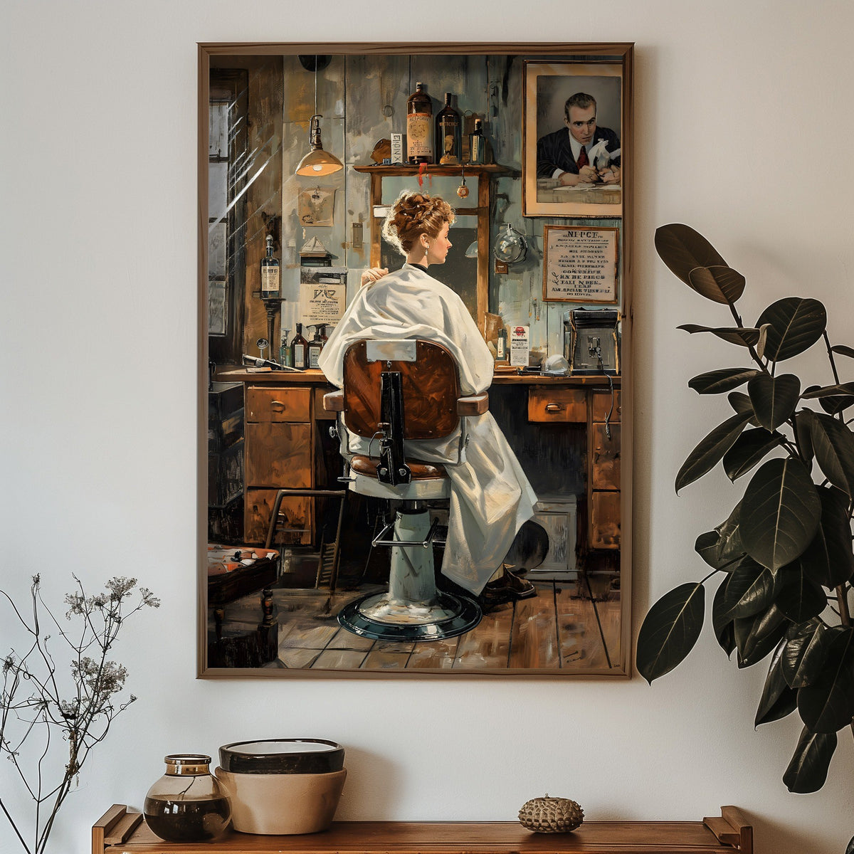 Ukrasna uokvirena MDF slika HUM049