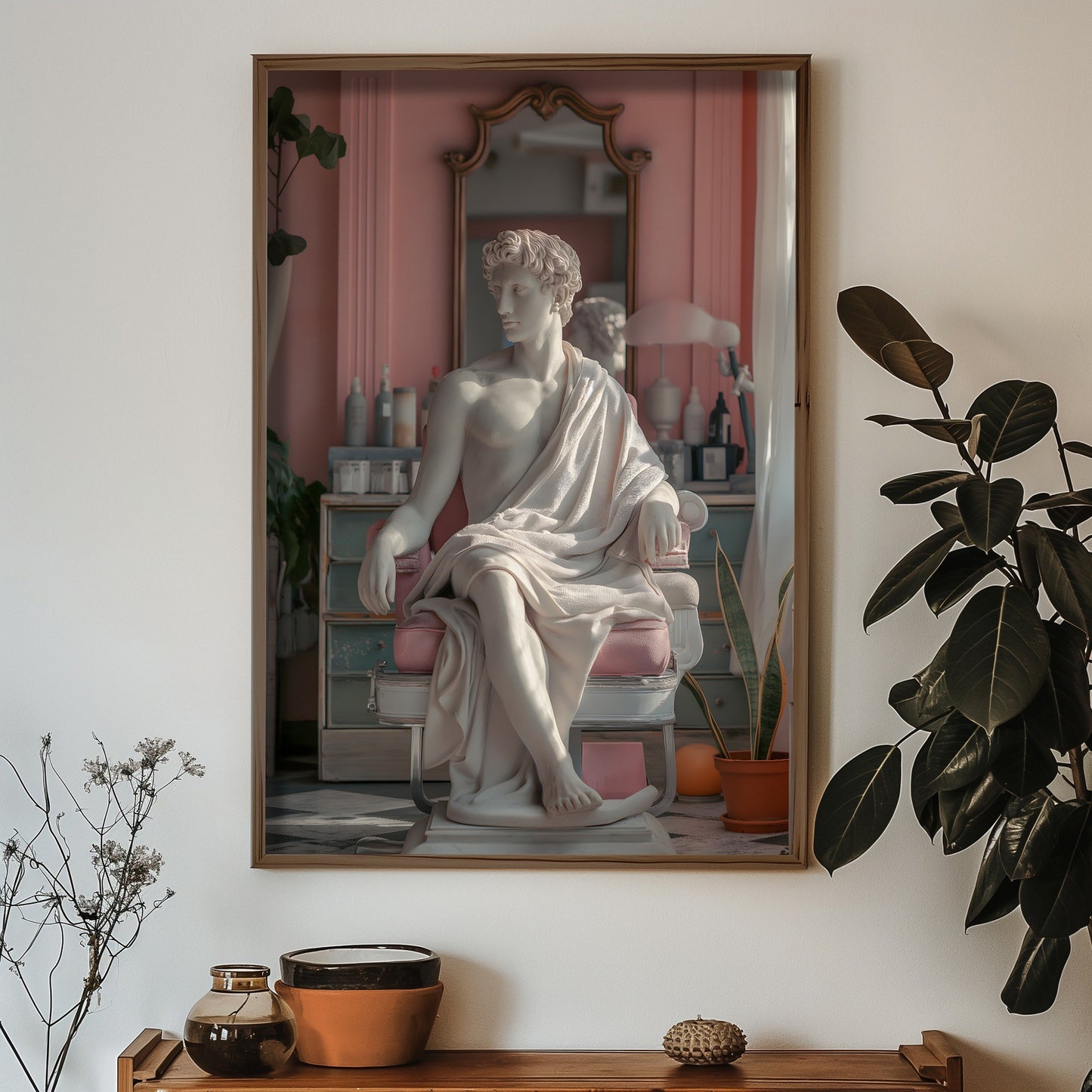 Ukrasna uokvirena MDF slika HUM055