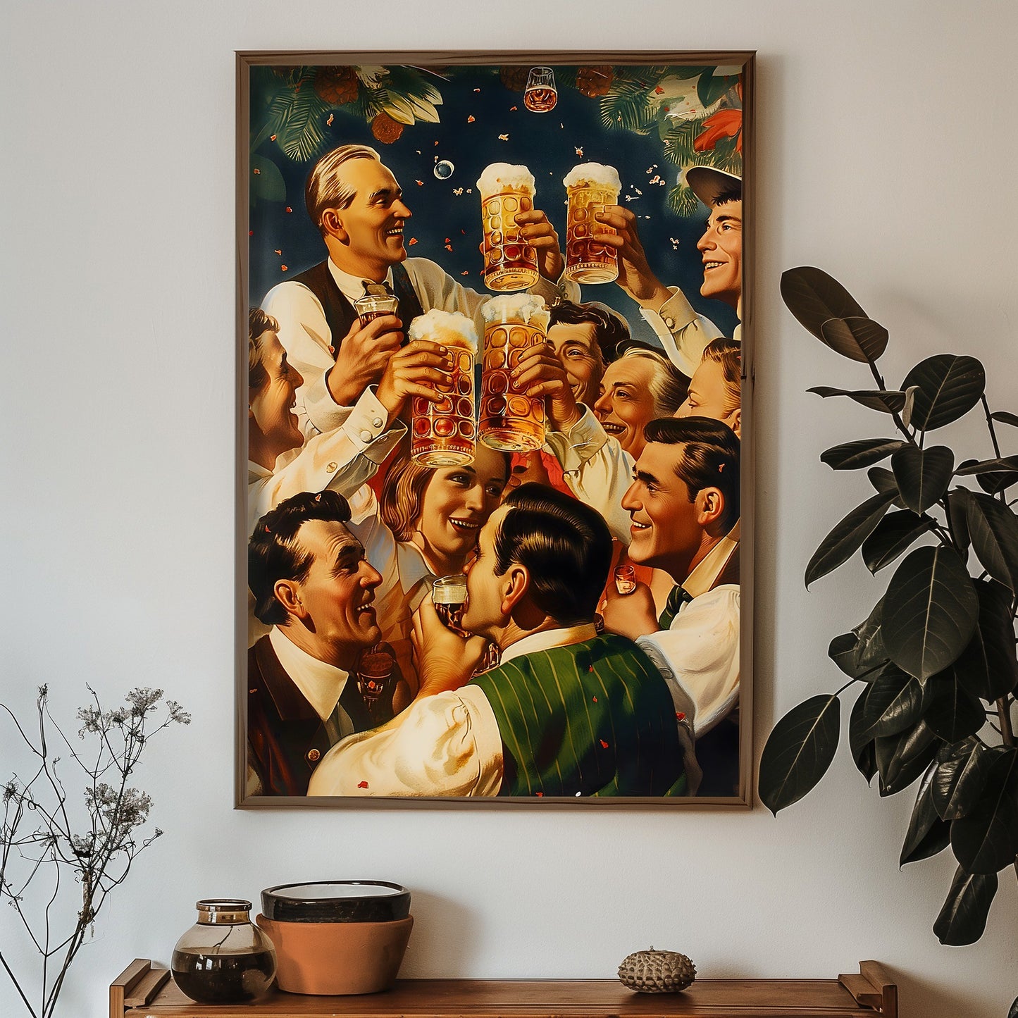 Ukrasna uokvirena MDF slika HUM072