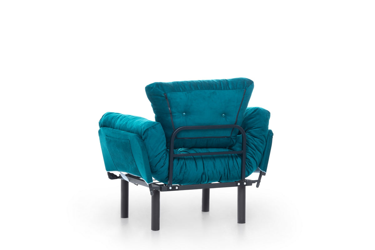 Fotelja, Petrol Green, Nitta Single - Petrol Green
