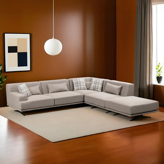 Kutna garnitura BENTLEY CORNER L3, krem, Bentley Corner (L3-C-O1-PUF)