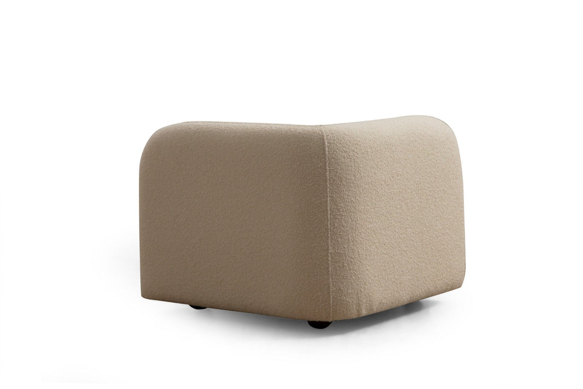 Fotelja, krem, Victoria Cream Bouclette