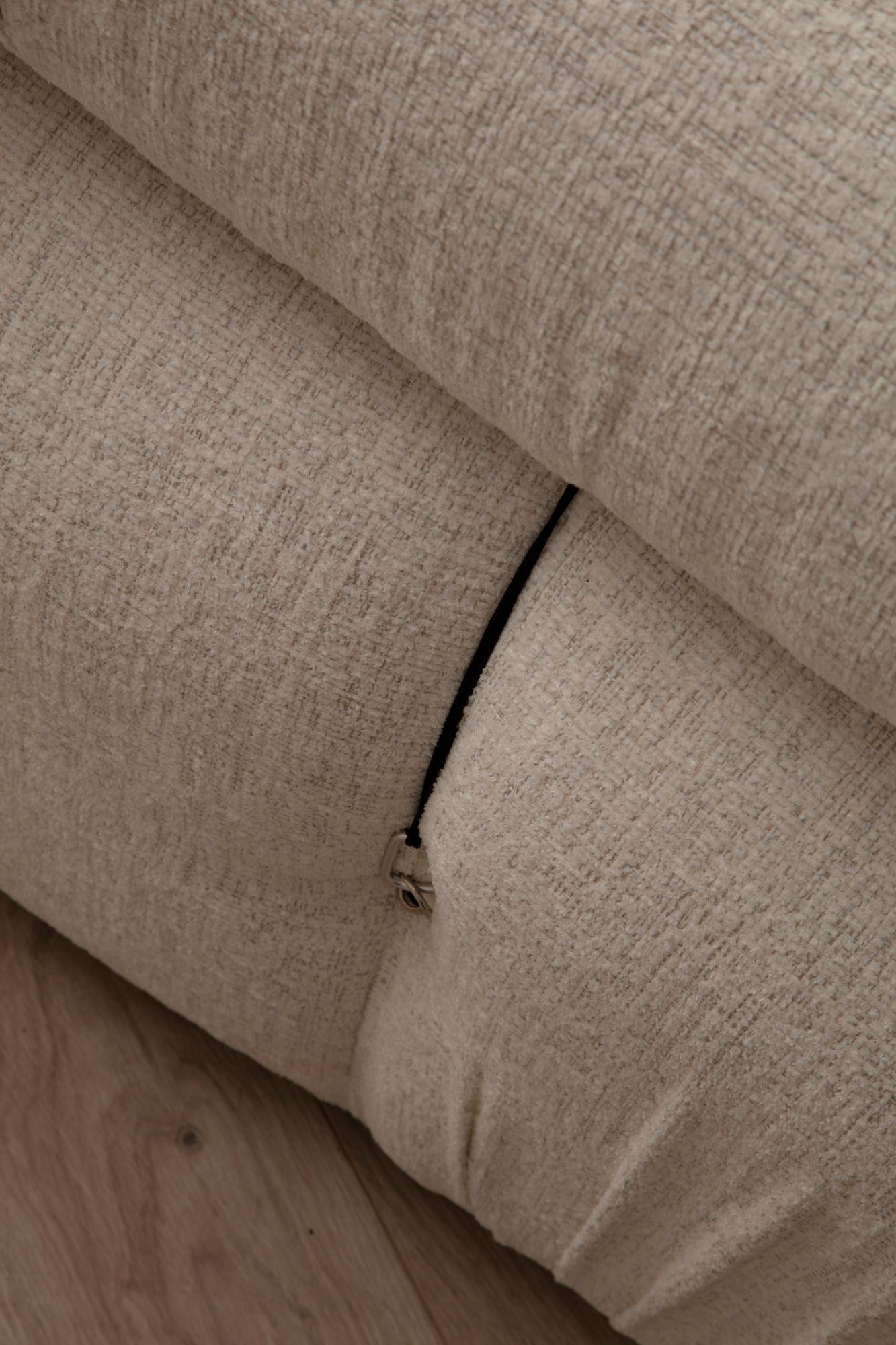 Kutna garnitura, Krem, Bubble Cream Bouclette  L1-O1-1R-PUF