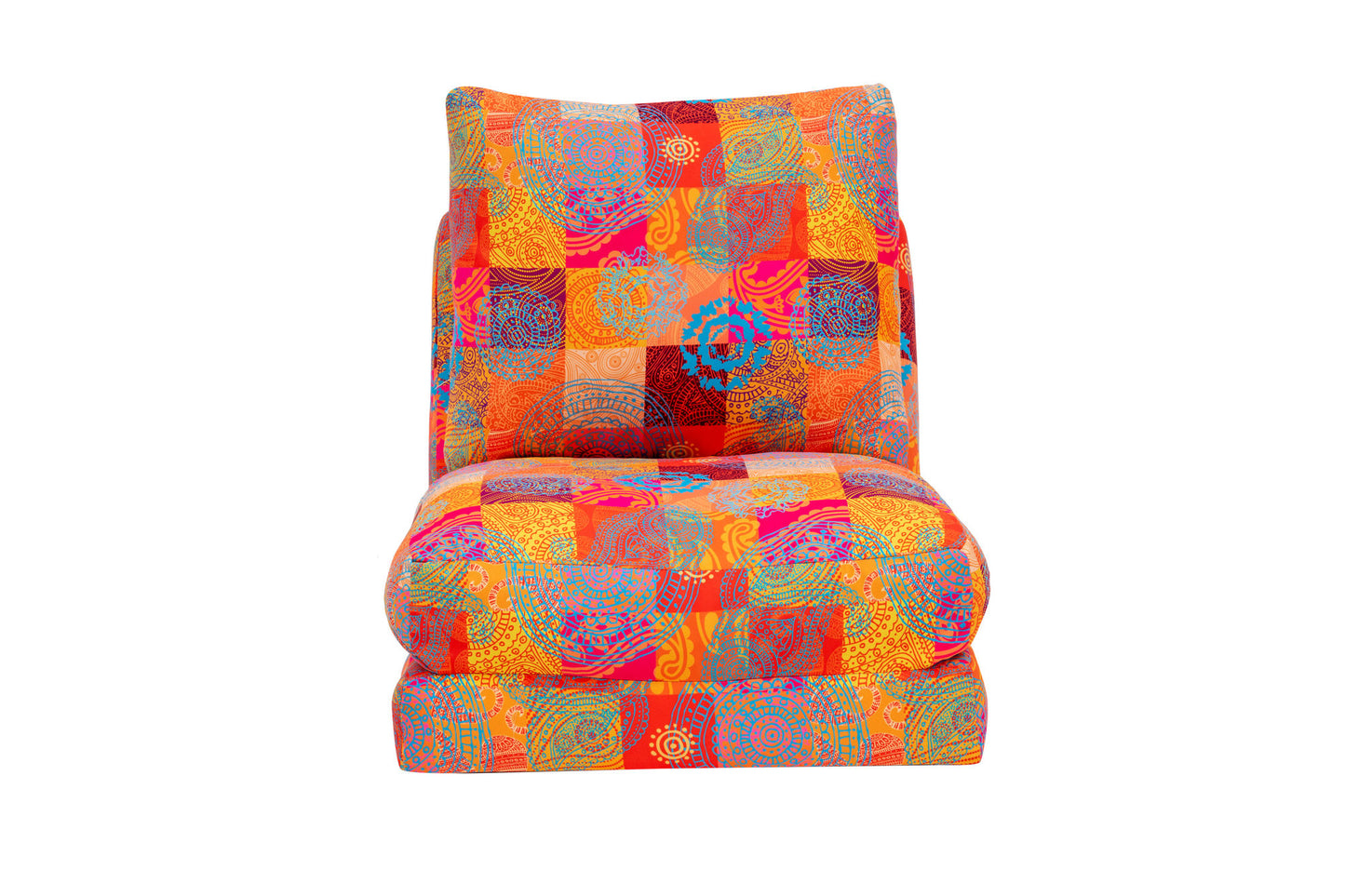 Fotelja na razvlačenje, Višebojno, Taida 1 - Seater - Patchwork