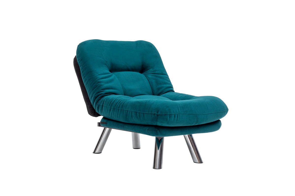 Fotelja na razvlačenje, Petrol Green, Misa Small Solo - Petrol Green