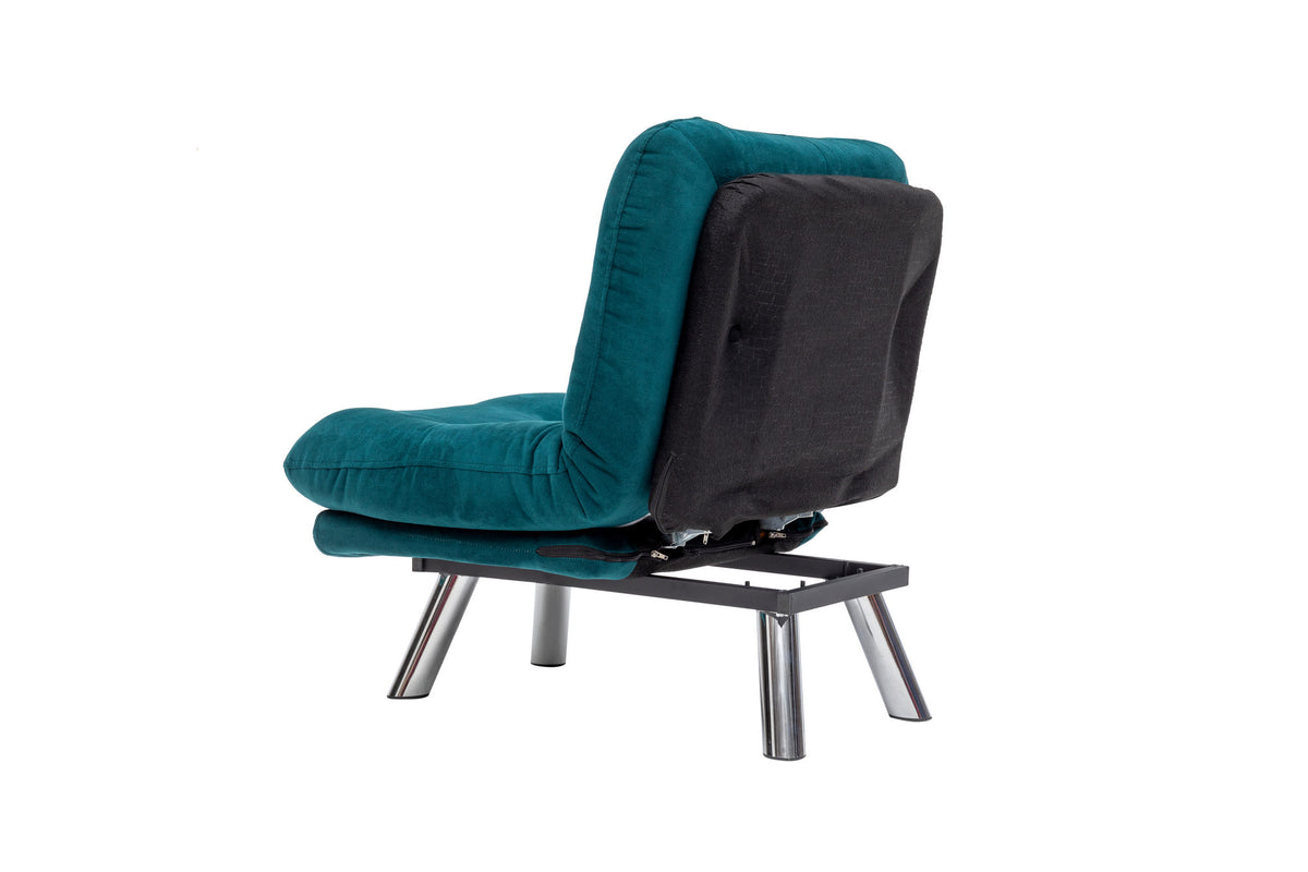 Fotelja na razvlačenje, Petrol Green, Misa Small Solo - Petrol Green