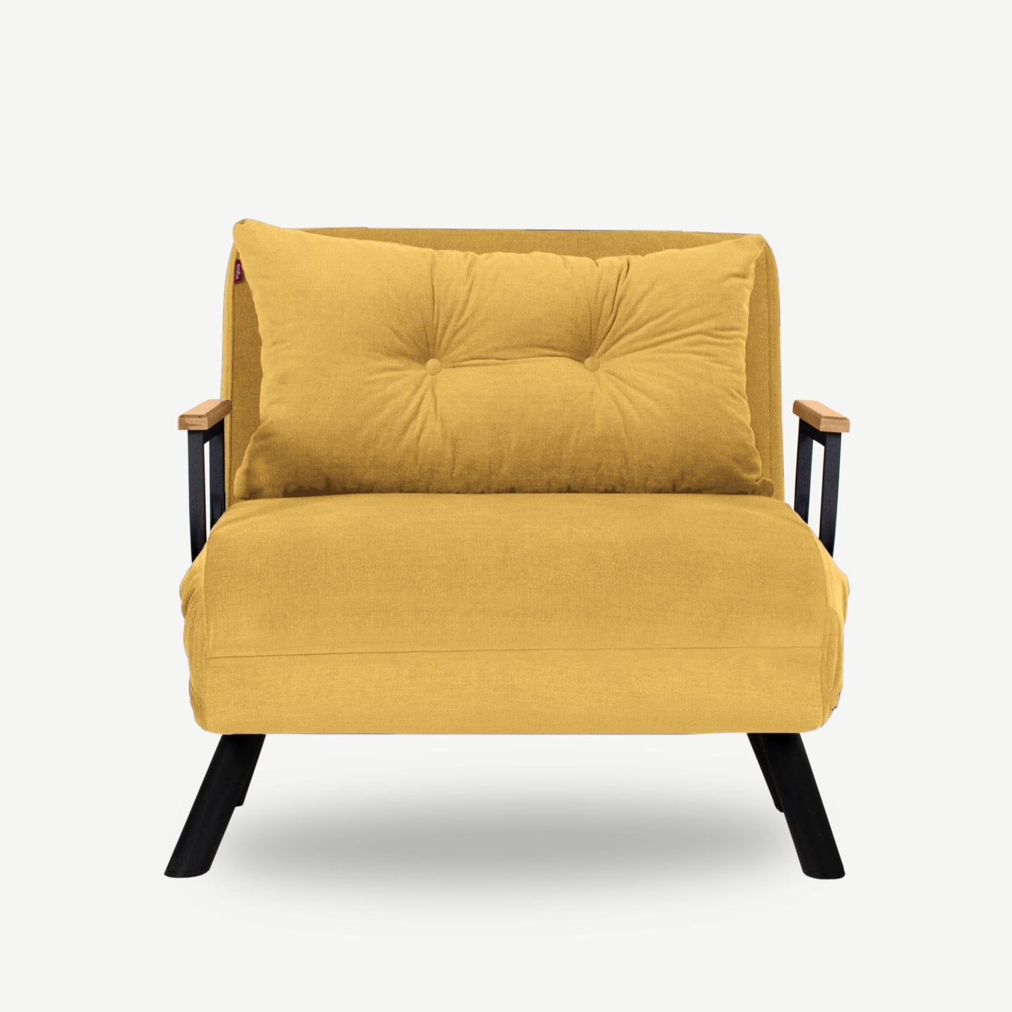 Fotelja na razvlačenje, Senf, Sando Single - Mustard