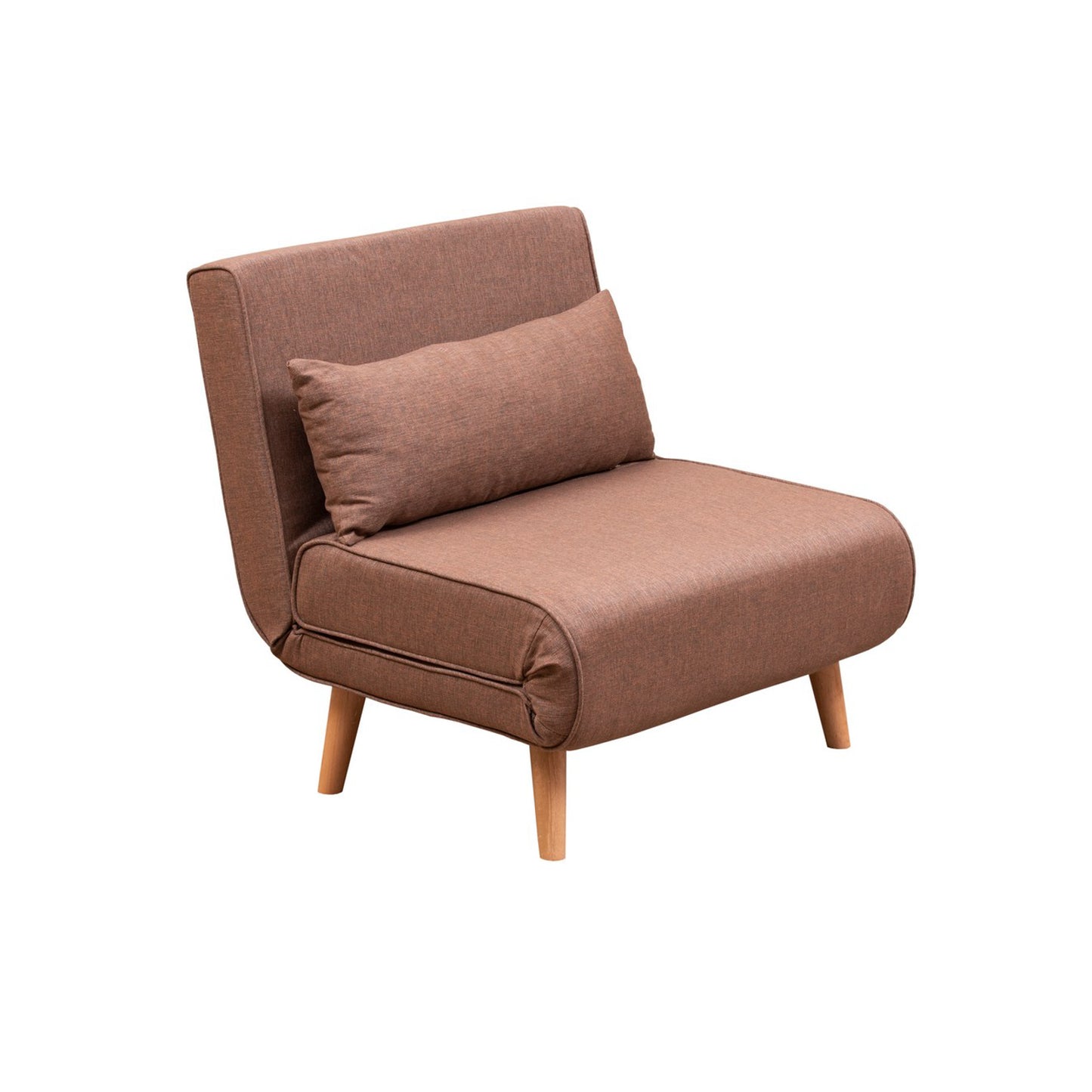 Fotelja na razvlačenje, Smeđa, Folde Single - Brown