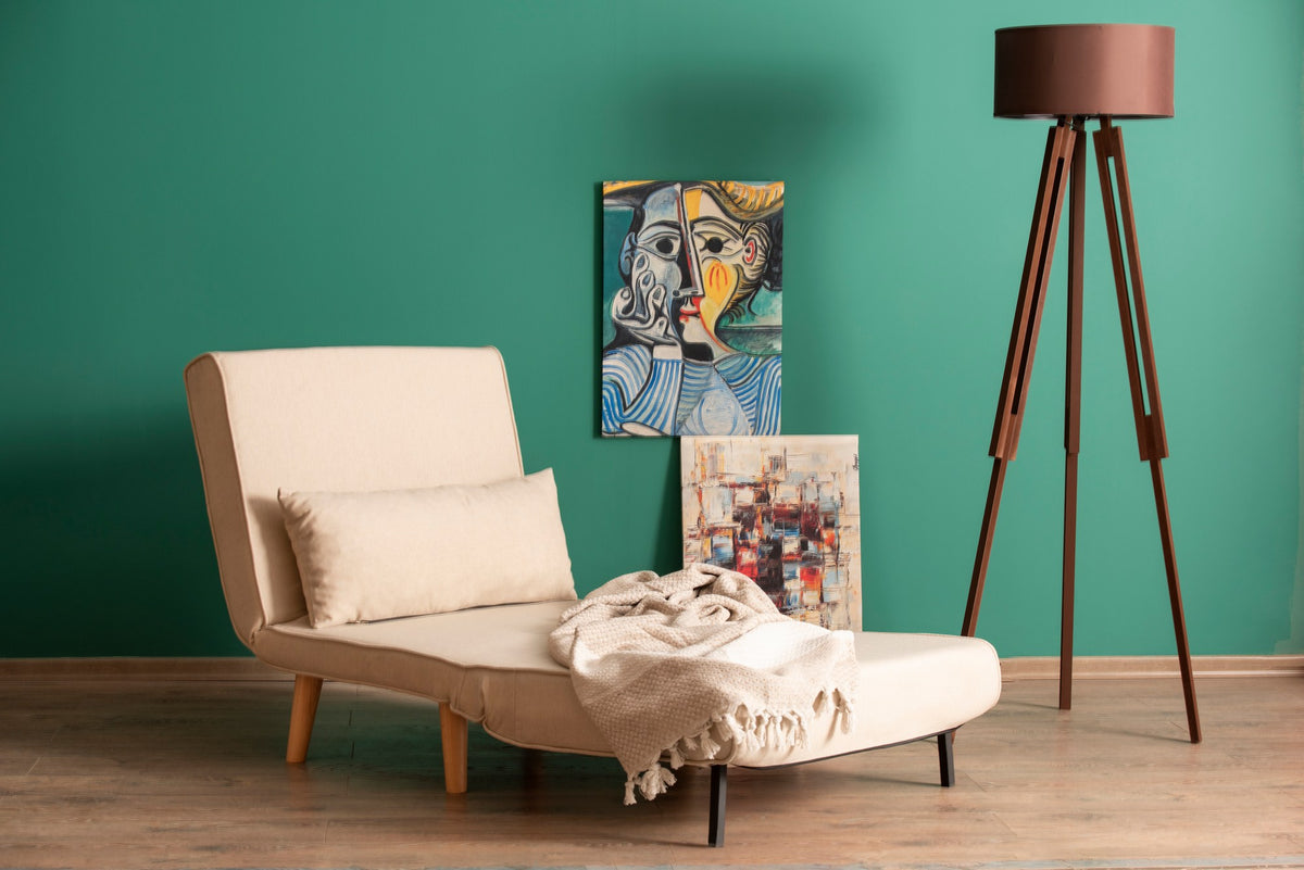 Fotelja na izvlačenje, krem, Folde Single - Cream