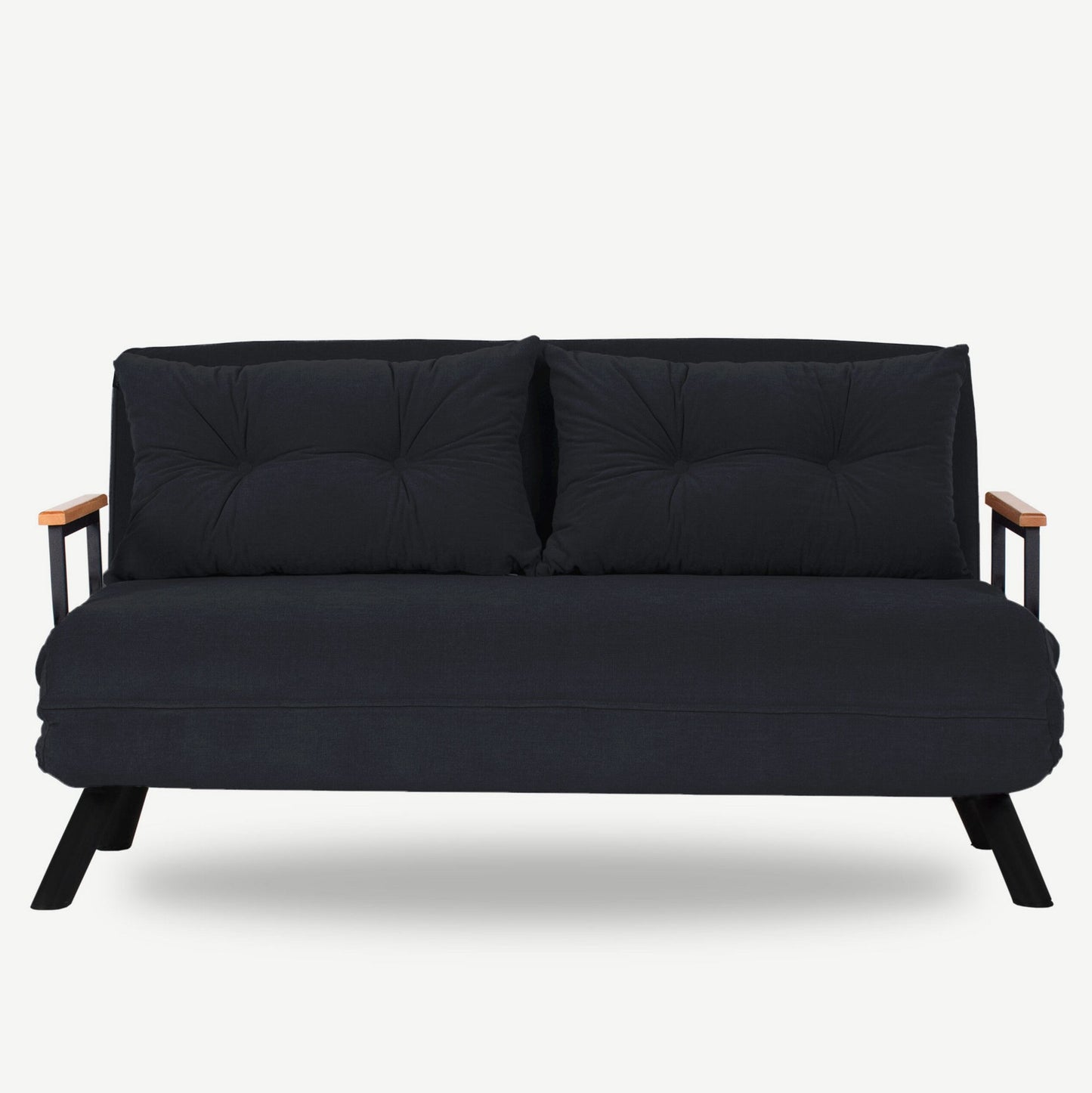 Dvosjed na razvlačenje, Crno, Sando 2-Seater - Black