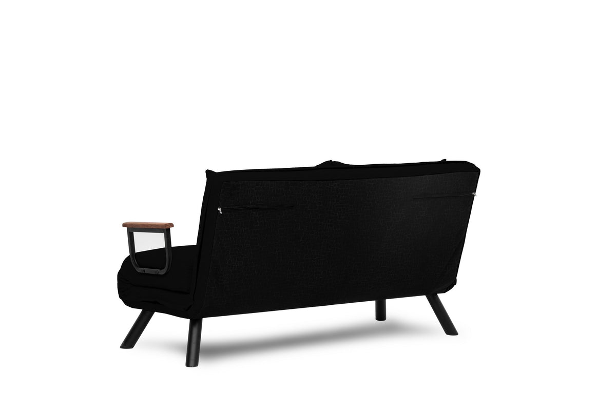 Dvosjed na razvlačenje, Crni, Sando 2-Seater - Crni