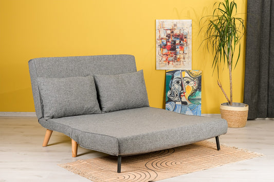 Dvosjed na razvlačenje, Svijetlo siva, Folde  2-Seater - Light Grey