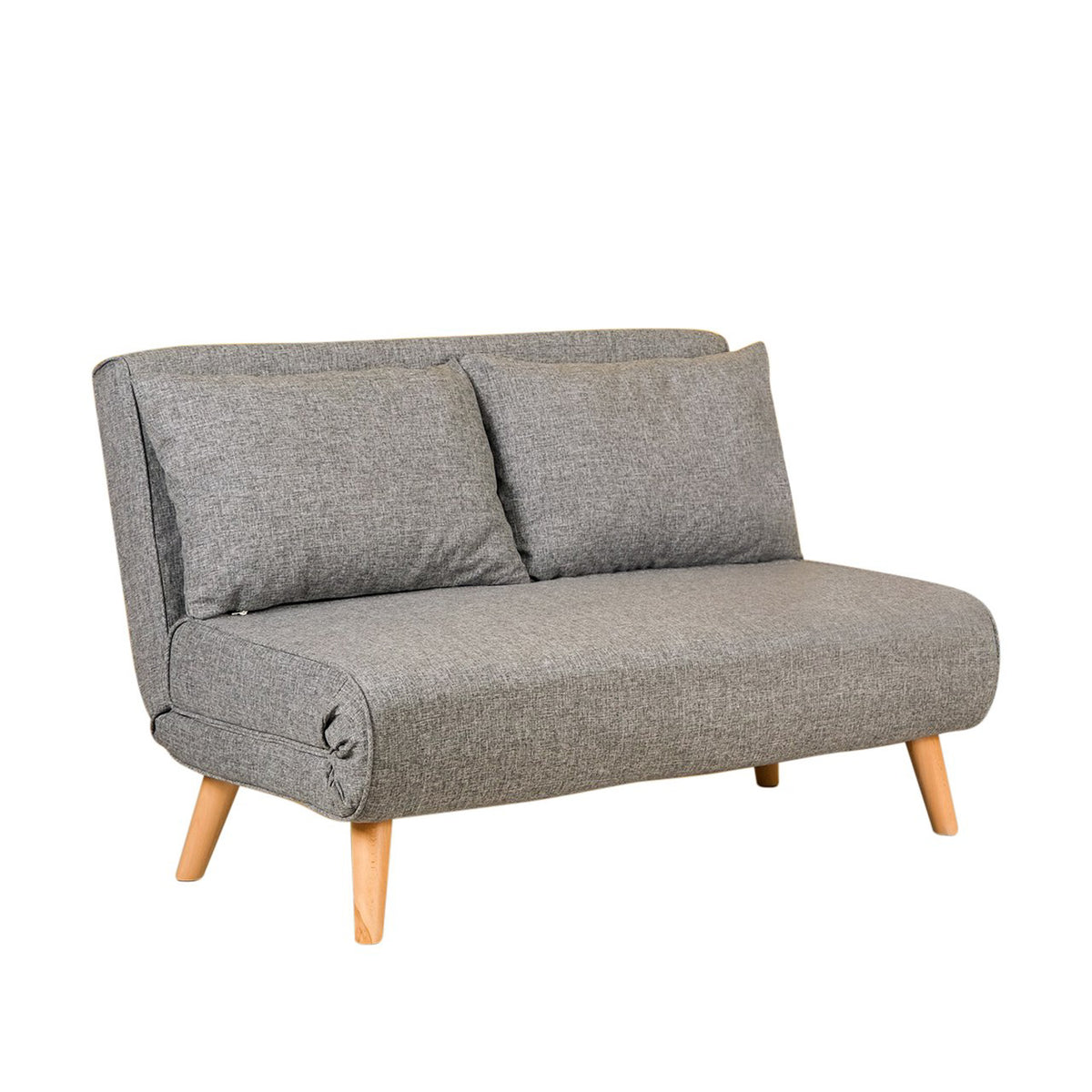 Dvosjed na razvlačenje, Svijetlosivi, Folde  2-Seater - Light Grey