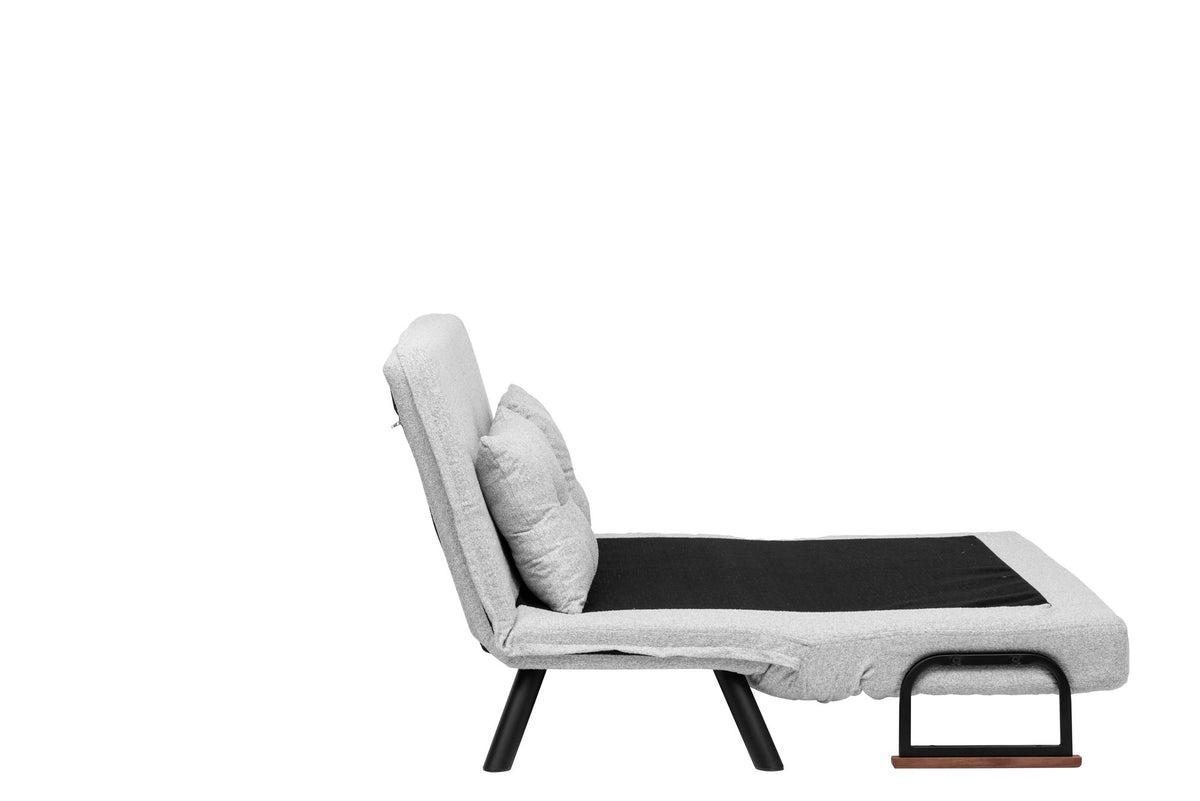 Dvosjed, Sando dvosjedni sofa - Teddy tkanina - Siva