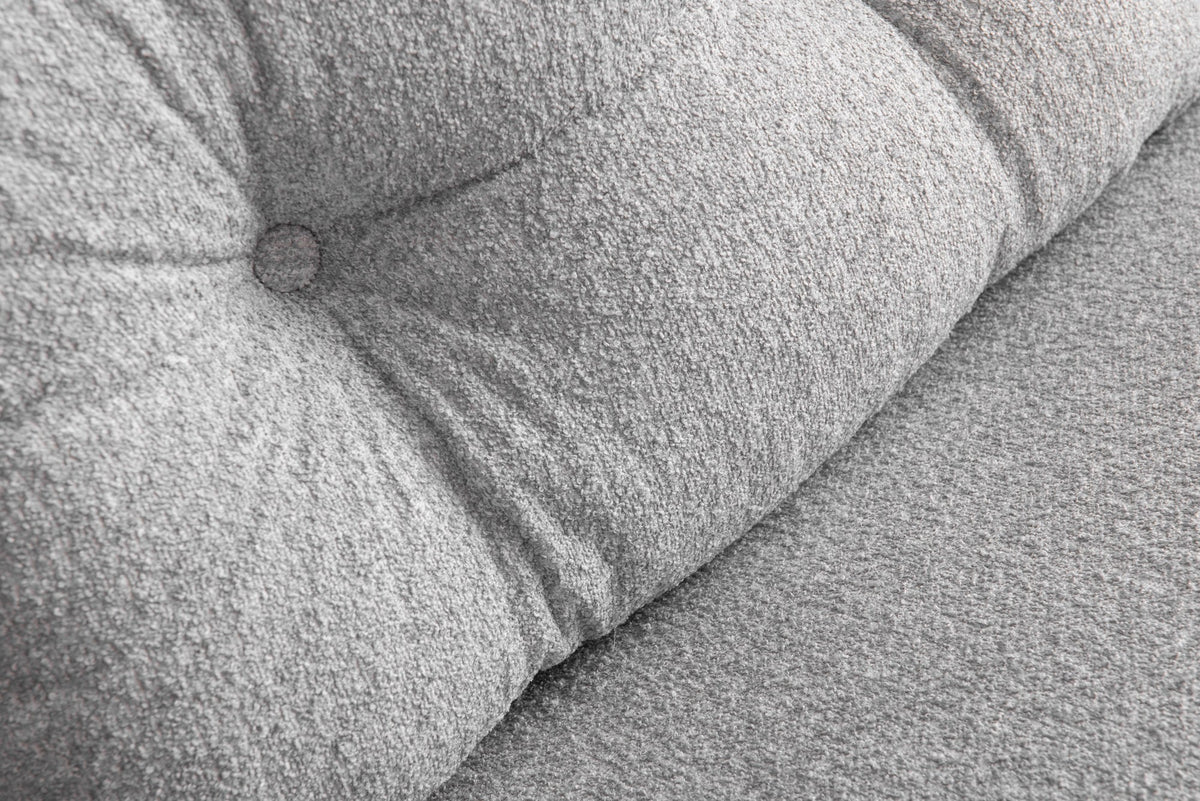 Dvosjed, Sando dvosjedni sofa - Teddy tkanina - Siva