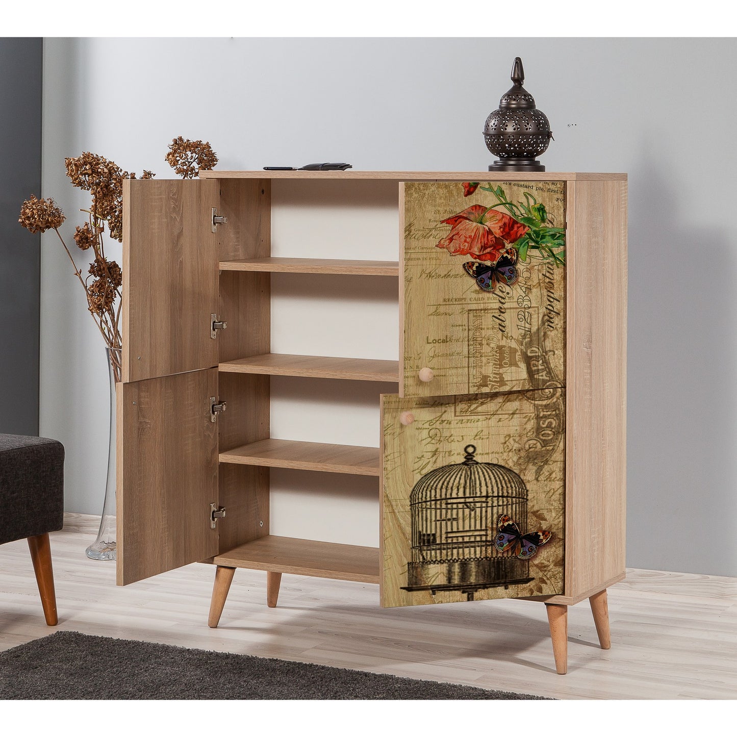 Višenamjenski ormarić, Sonoma hrast, Multilux - 734