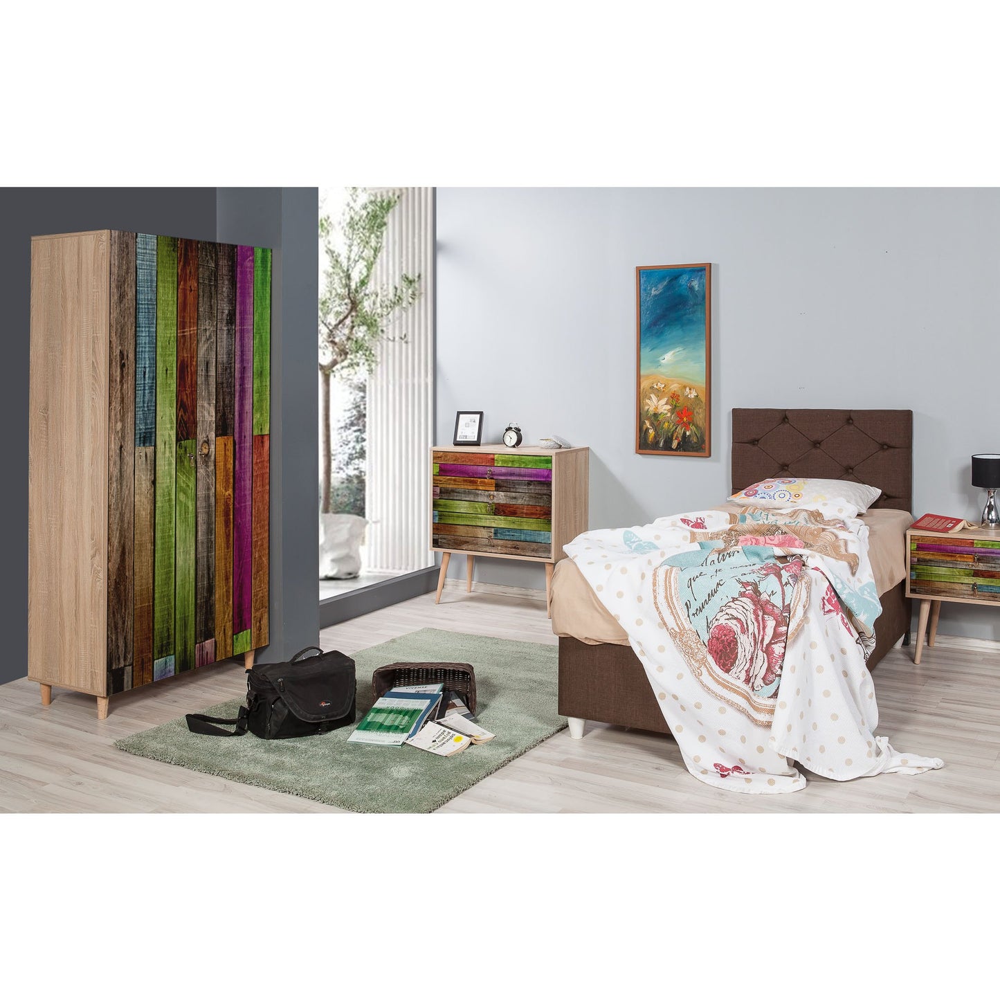Garderoba, Sonoma hrast, Stil - 726