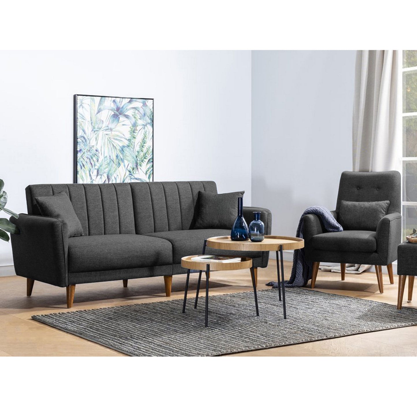 Sofa-Krevet Set 517, Antracit