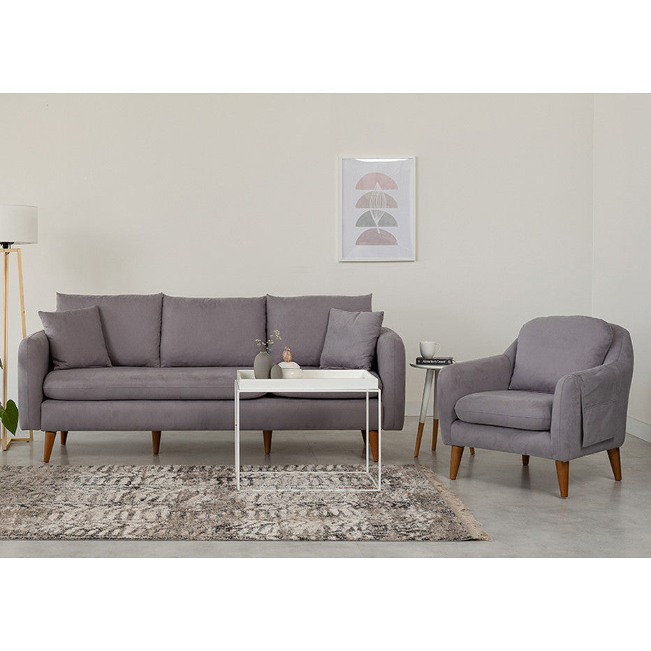 Sofa garnitura 906, siva