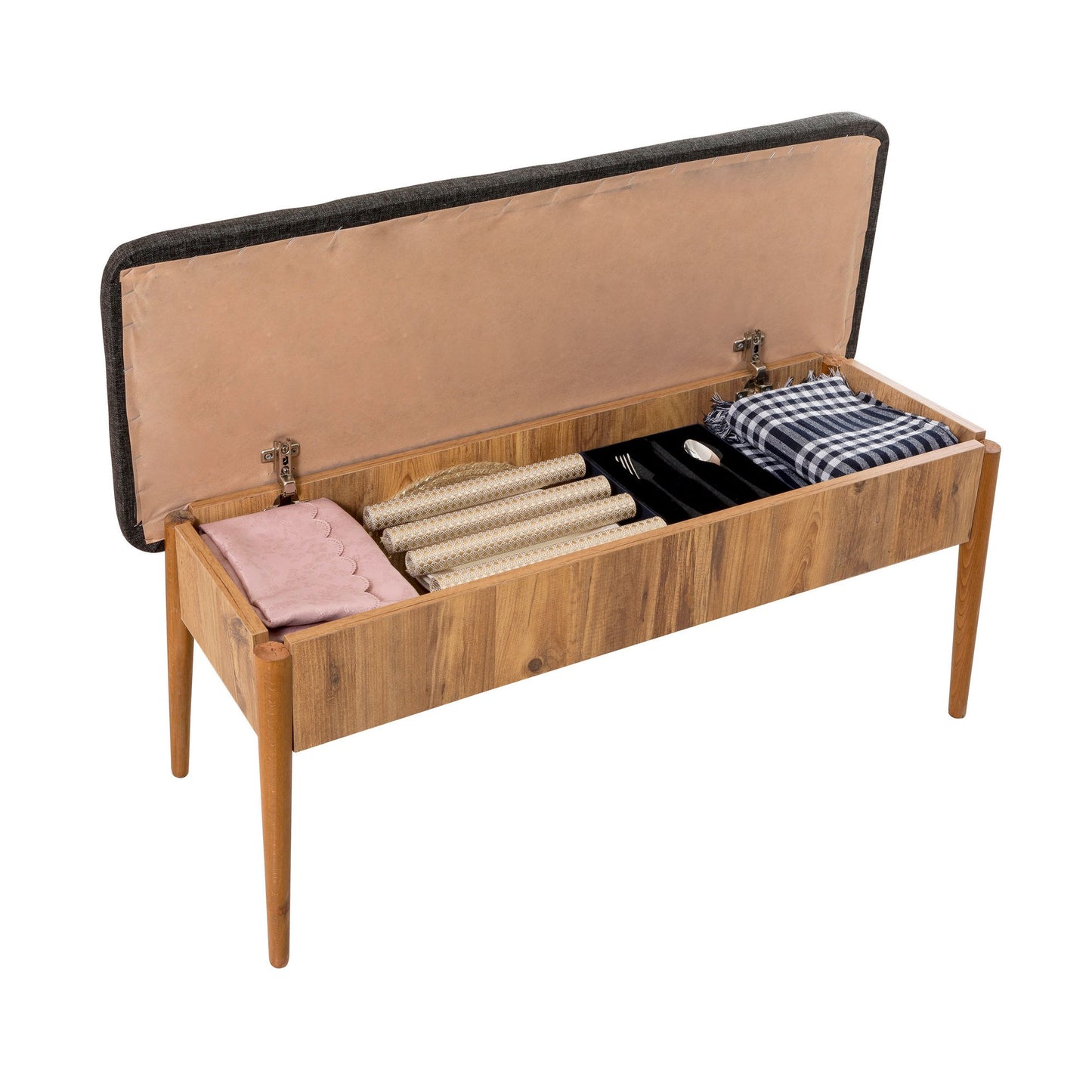 Set stolova i stolica (5 komada), Atlantski bor Antracit, Vina 1053 - Anthracite, Atlantic