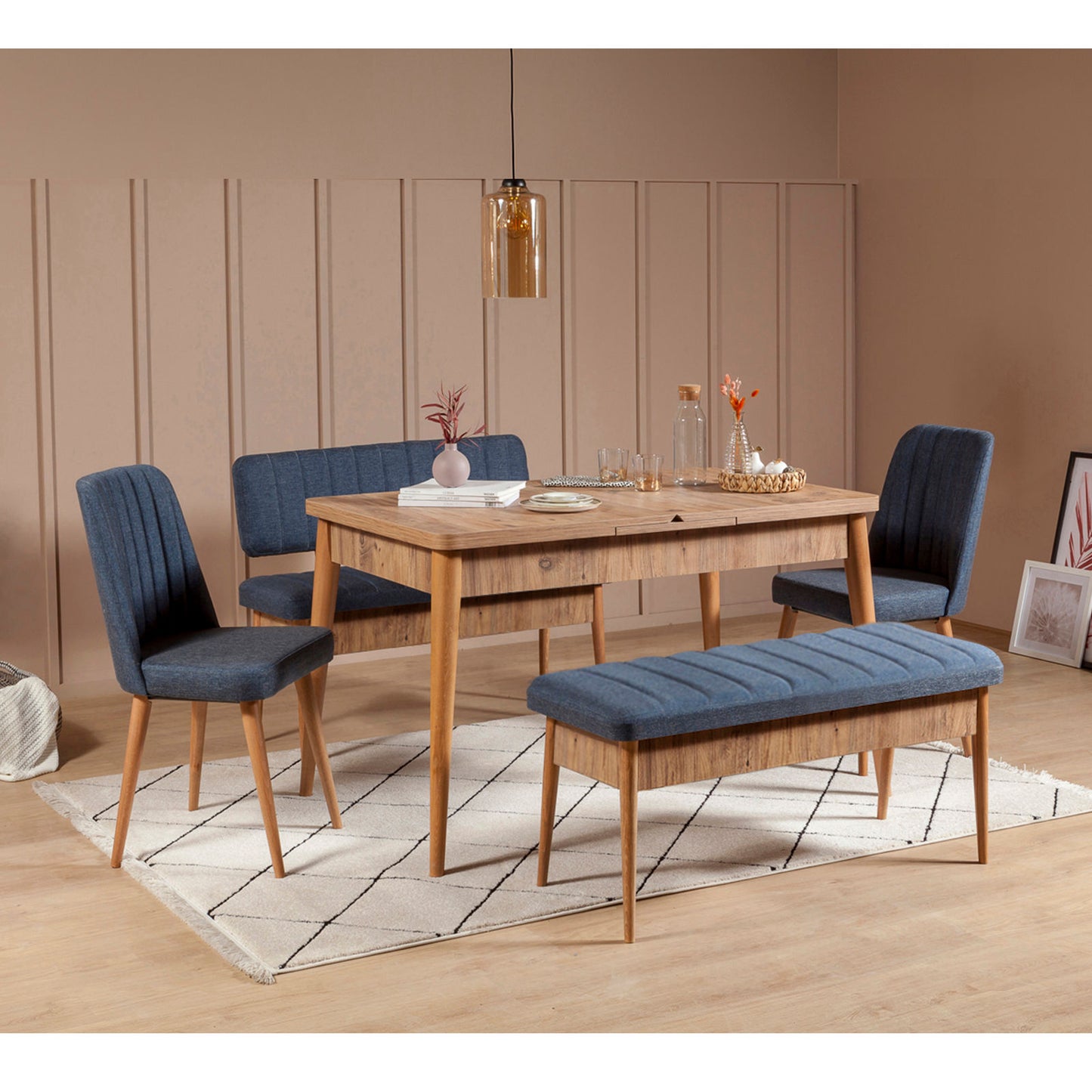 Klupa, Atlantski bor Tamno plava, Vina 1048 - 1 - Dark Blue, Atlantic
