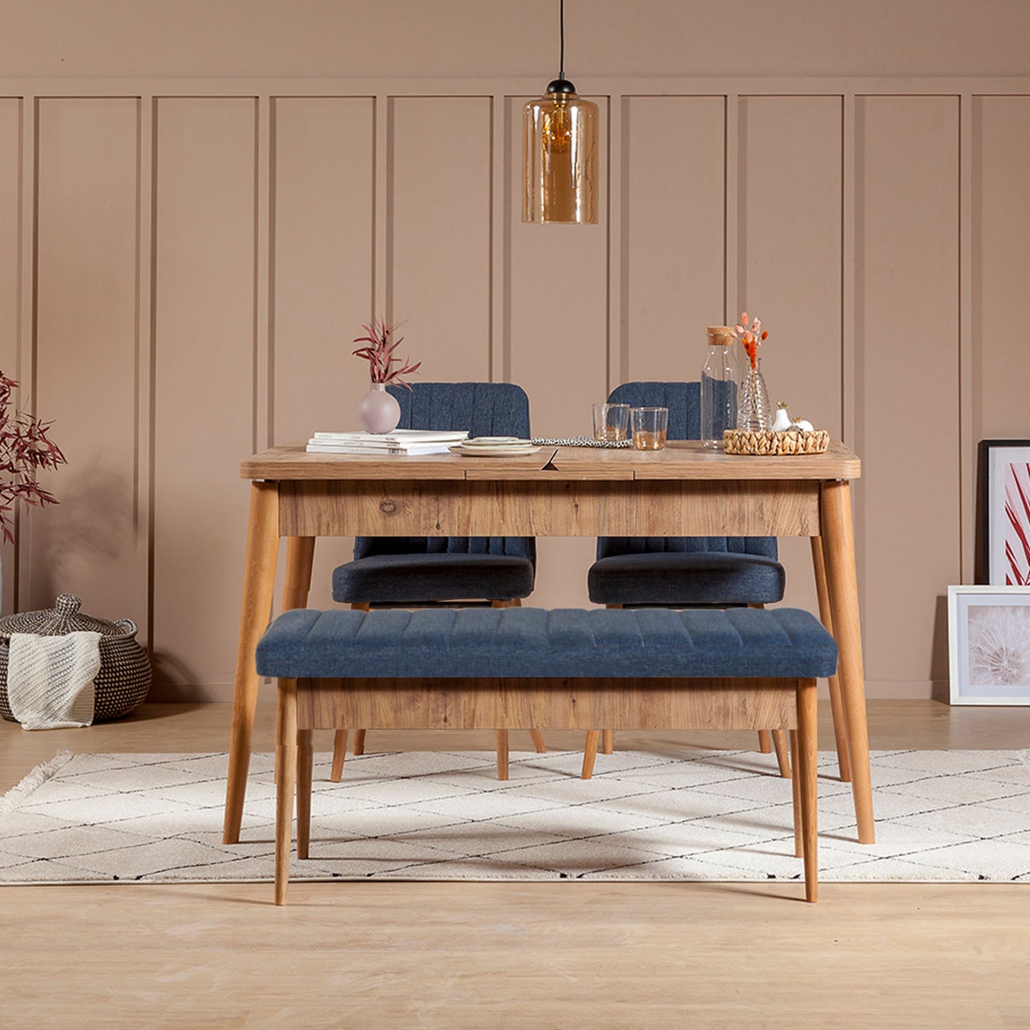 Klupa, Atlantski bor Tamno plava, Vina 1048 - 1 - Dark Blue, Atlantic