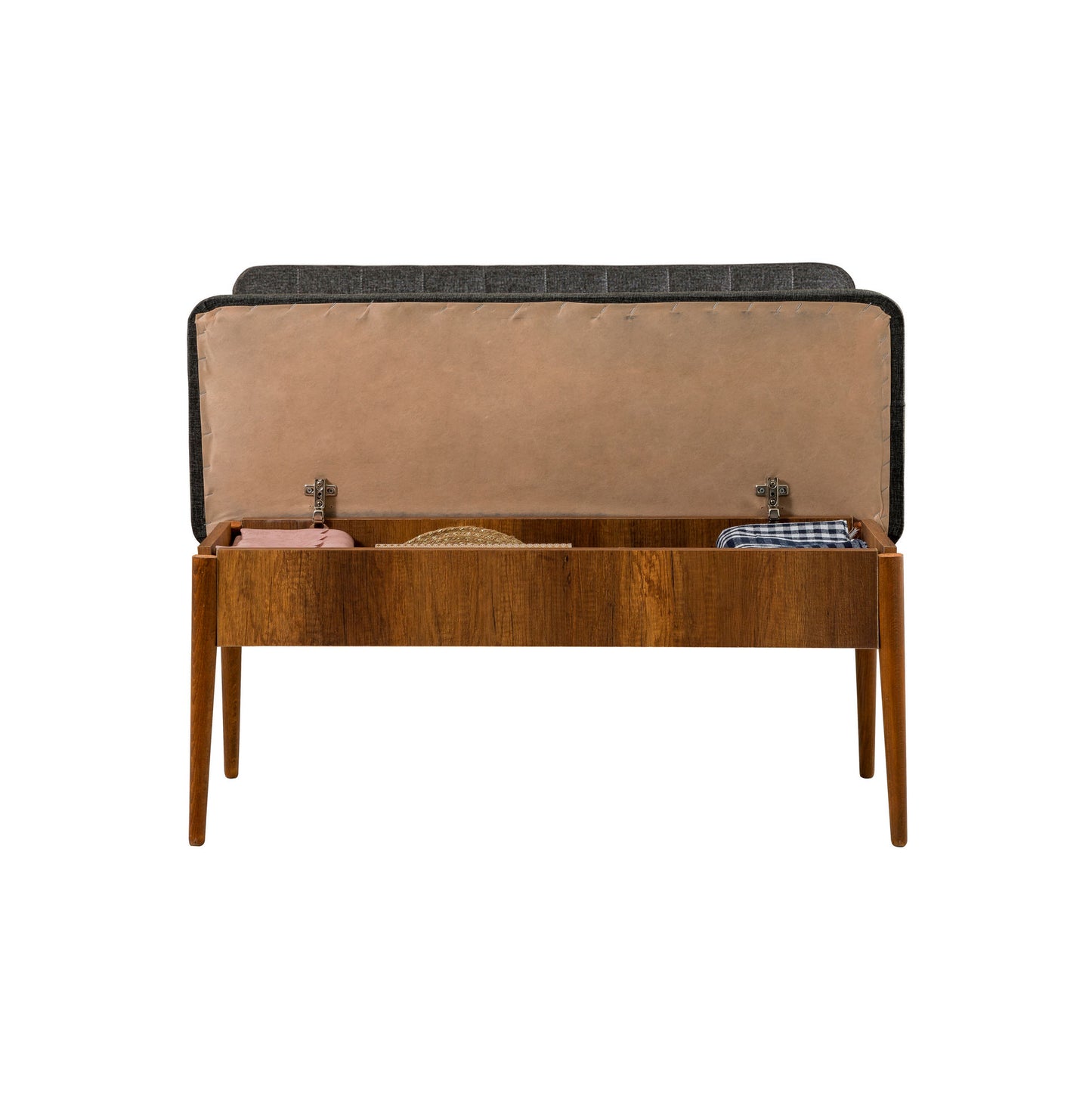 Komplet za blagovaonicu, stol, stolice i klupe, Vina 1053 - Anthracite, Walnut