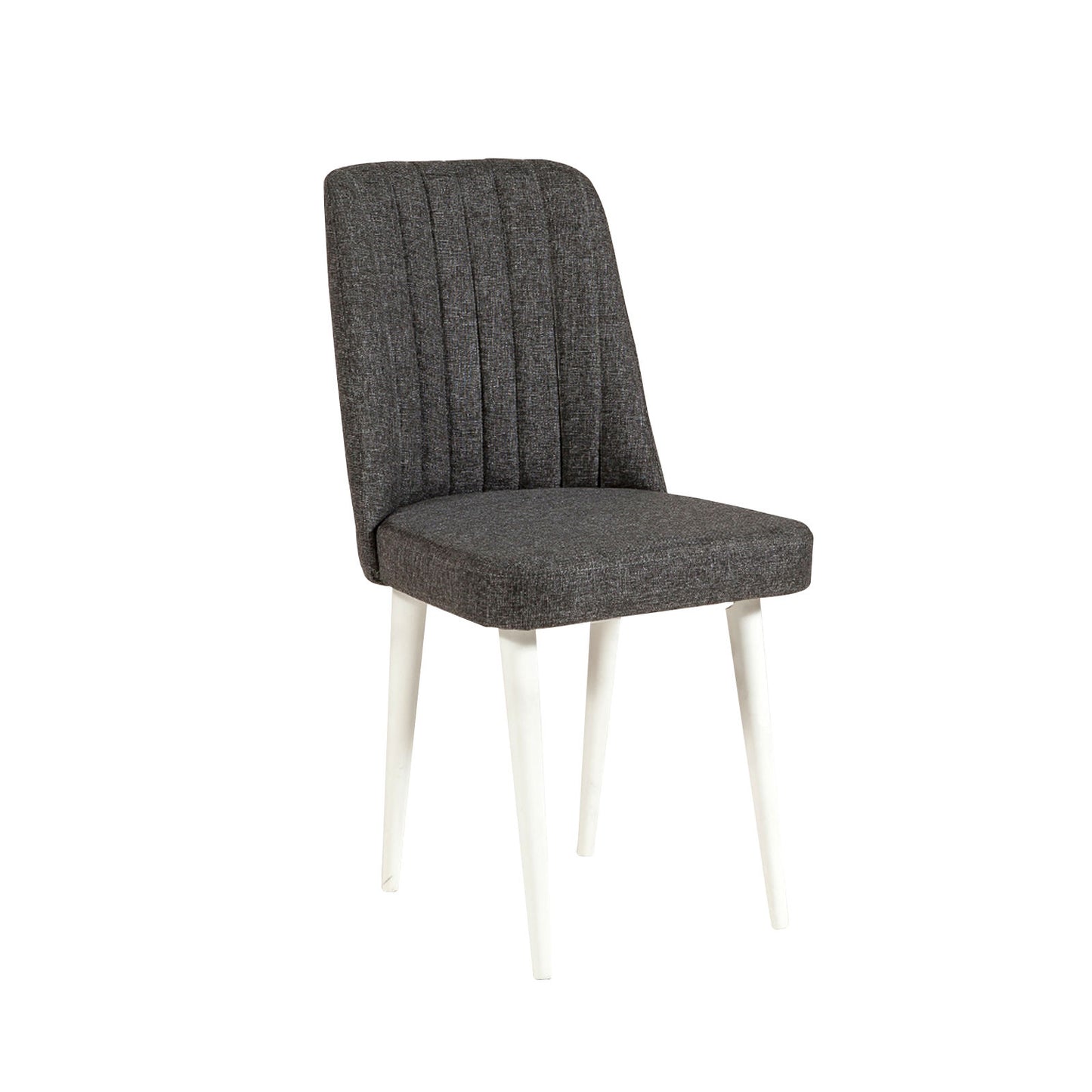 Set stolova i stolica (4 komada), Bijela boja Antracit, Vina 1053 - Anthracite, White