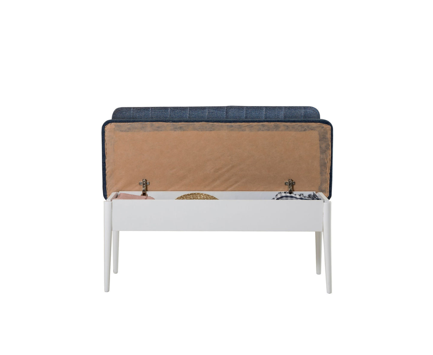 Set stolova i stolica (5 komada), Bijela boja Tamno plava, Vina 1048 - Dark Blue, White