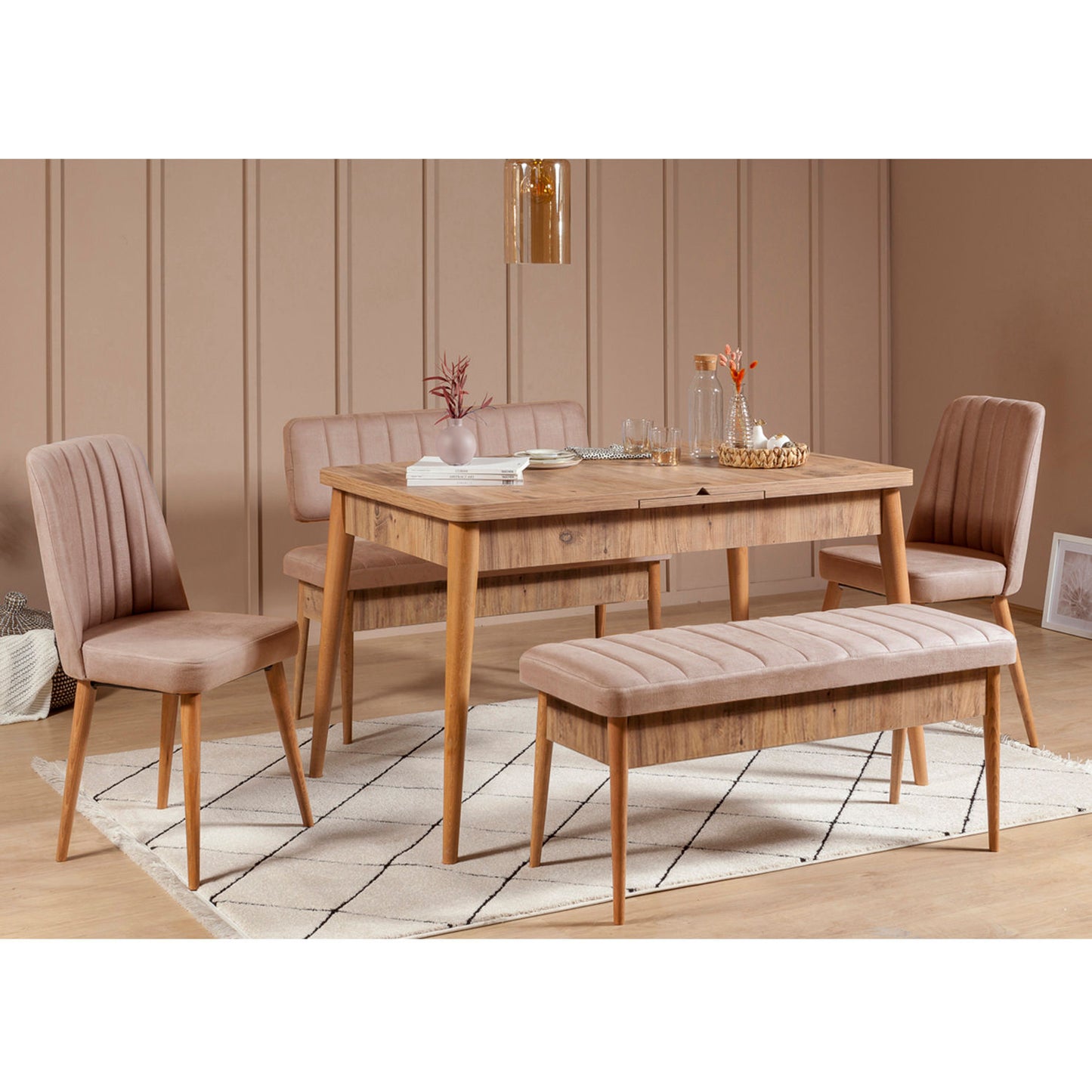 Klupa, Atlantski bor Kamen, Vina Bench - Atlantic Pine, Stone